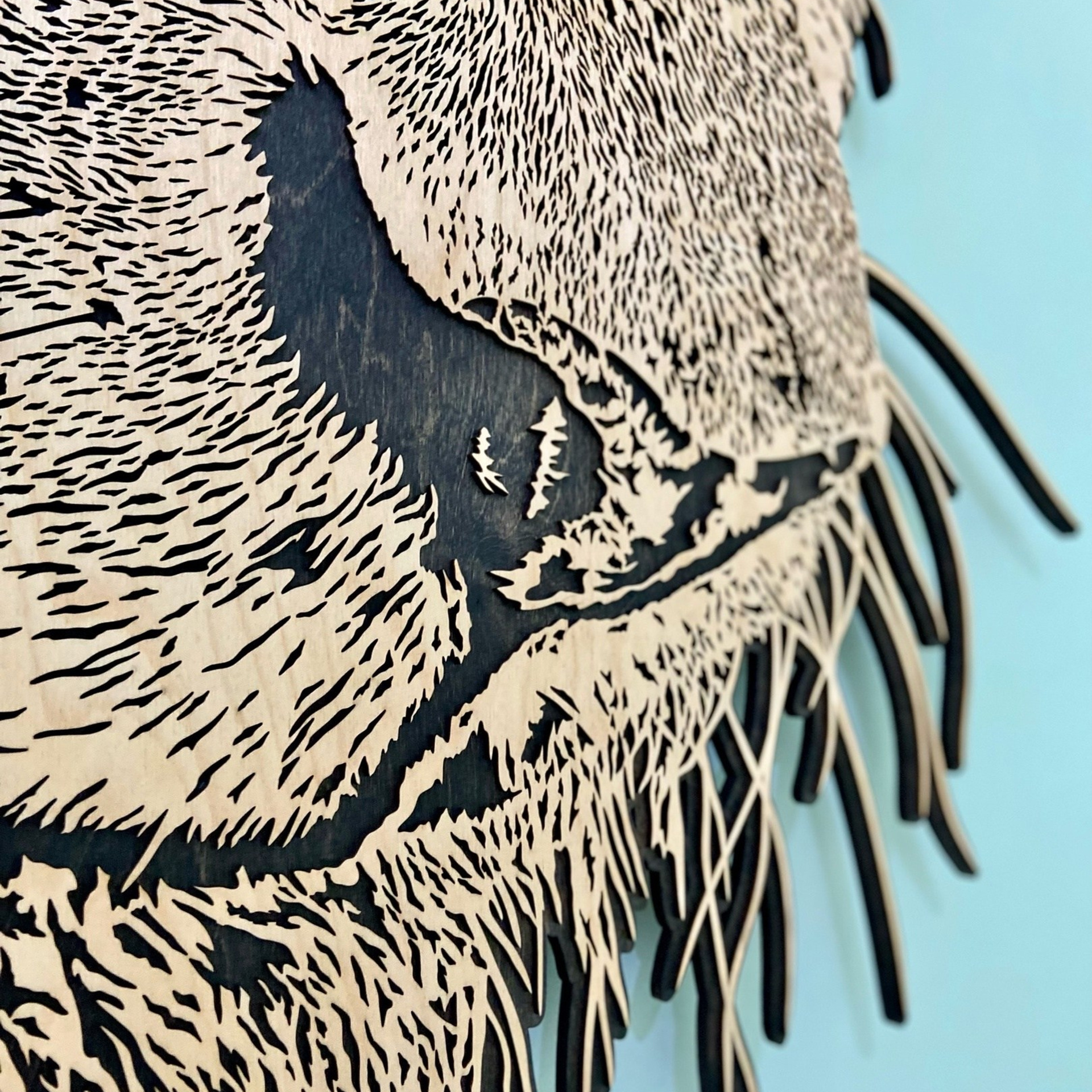 Панно картина на стену Силуэт льва. Арт-объекты для стен. Авторские картины, панно, часы и портреты по фото