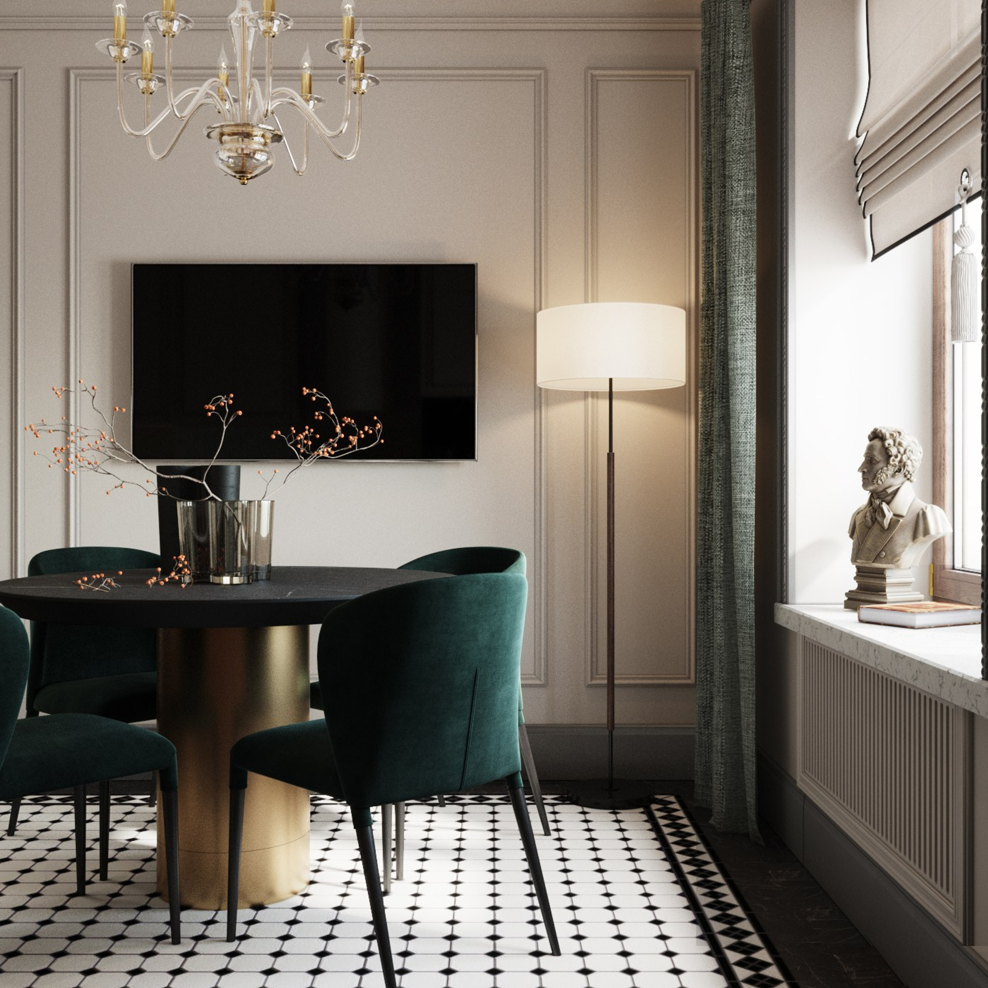 Кухня в старом фонде. Дизайнер интерьера Санкт-Петербург I Дегтярева Елизавета