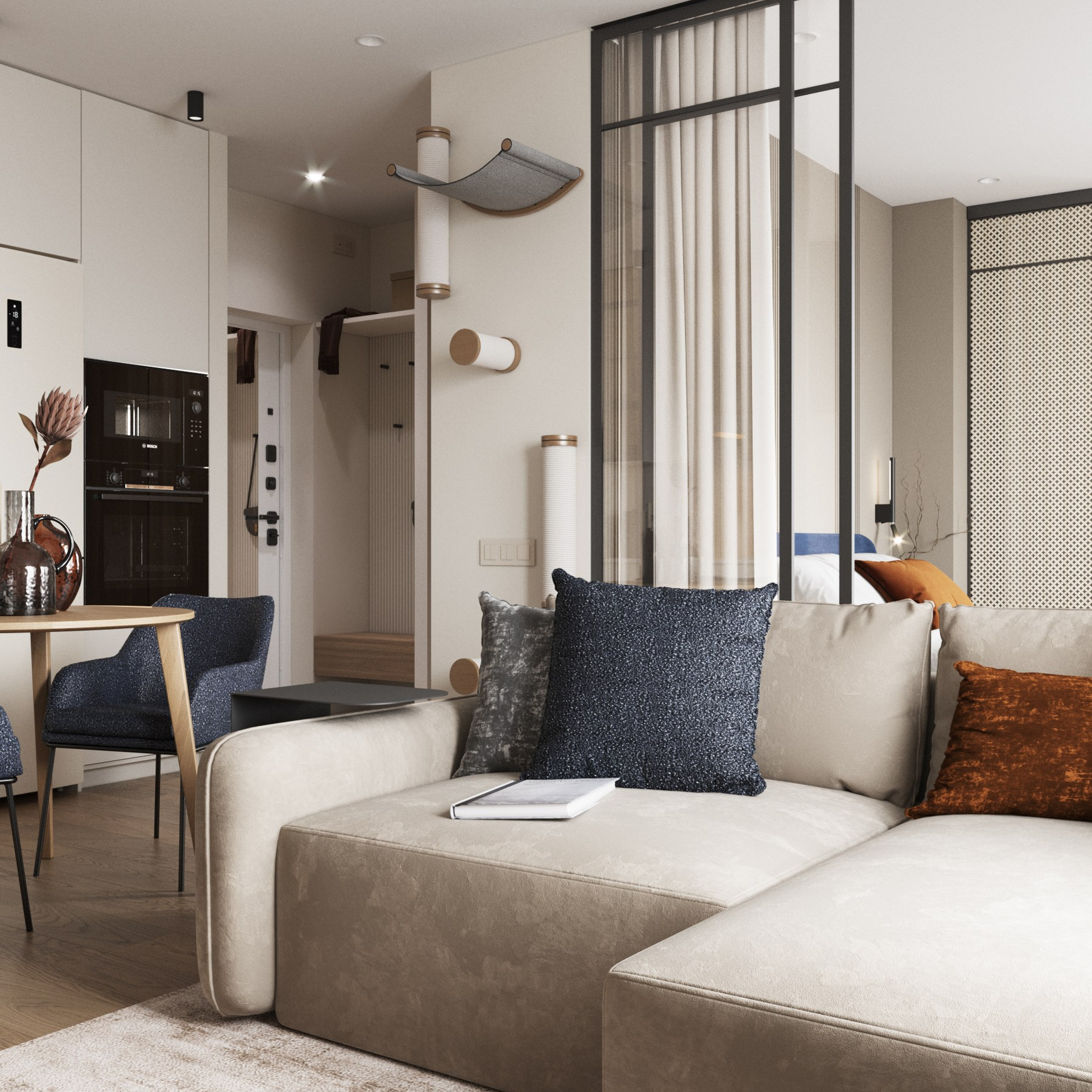 Компактная квартира для двоих. Дизайнер интерьера Санкт-Петербург I Дегтярева Елизавета