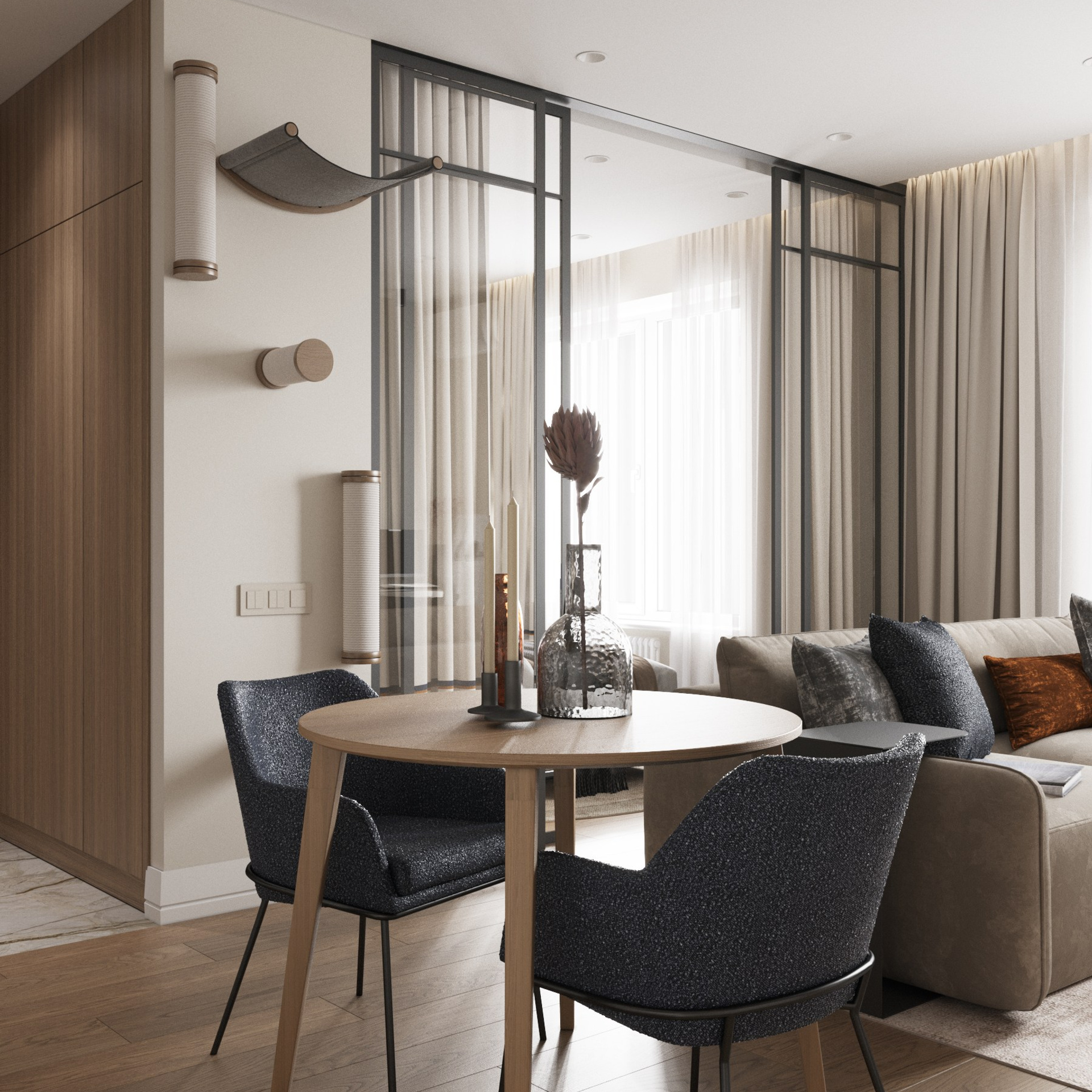 Компактная квартира для двоих. Дизайнер интерьера Санкт-Петербург I Дегтярева Елизавета