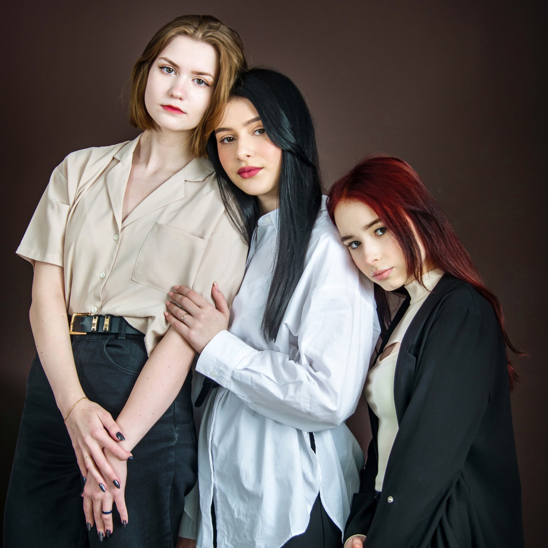 Съёмки в фотостудии.