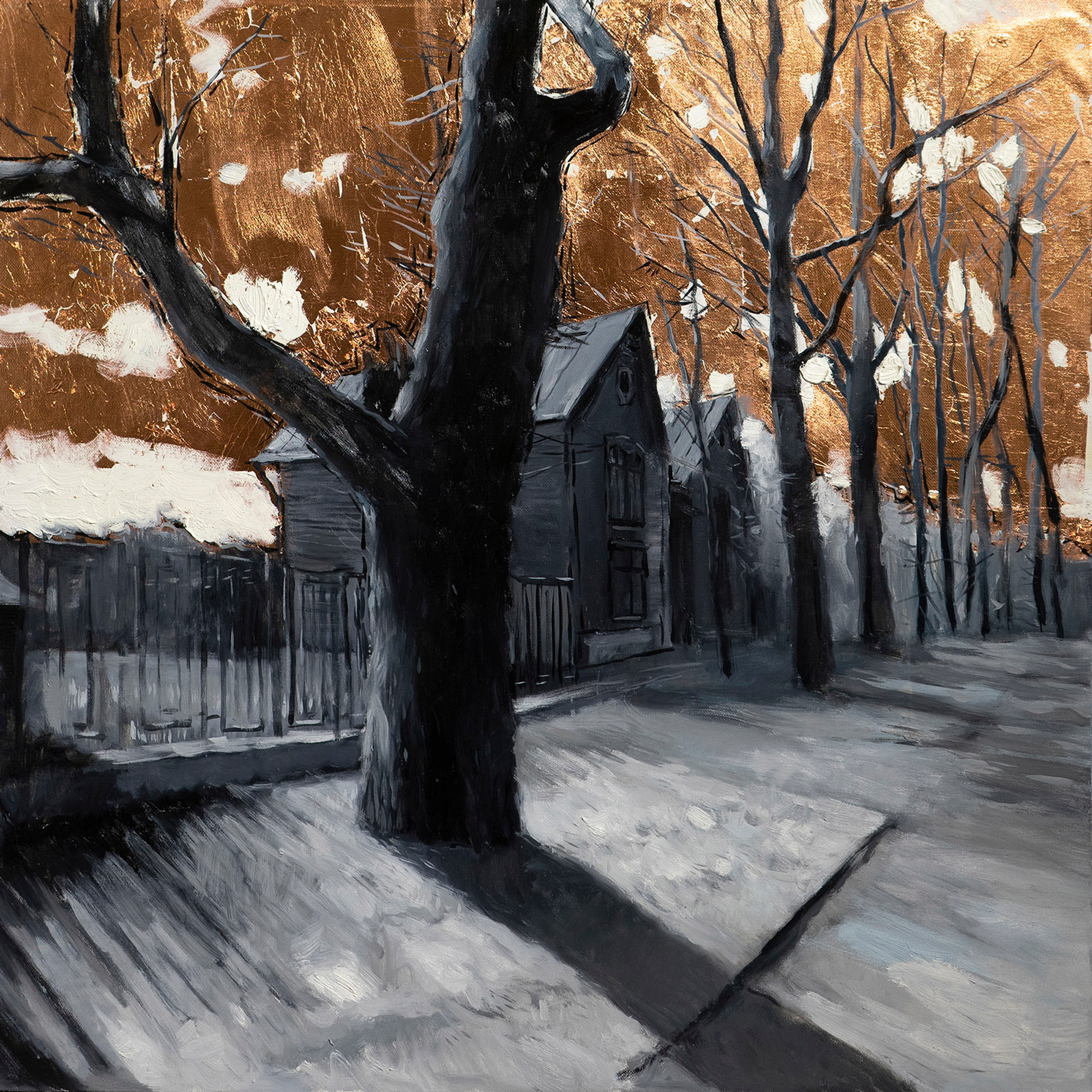 Золотая эпоха - 80х80см, холст масло