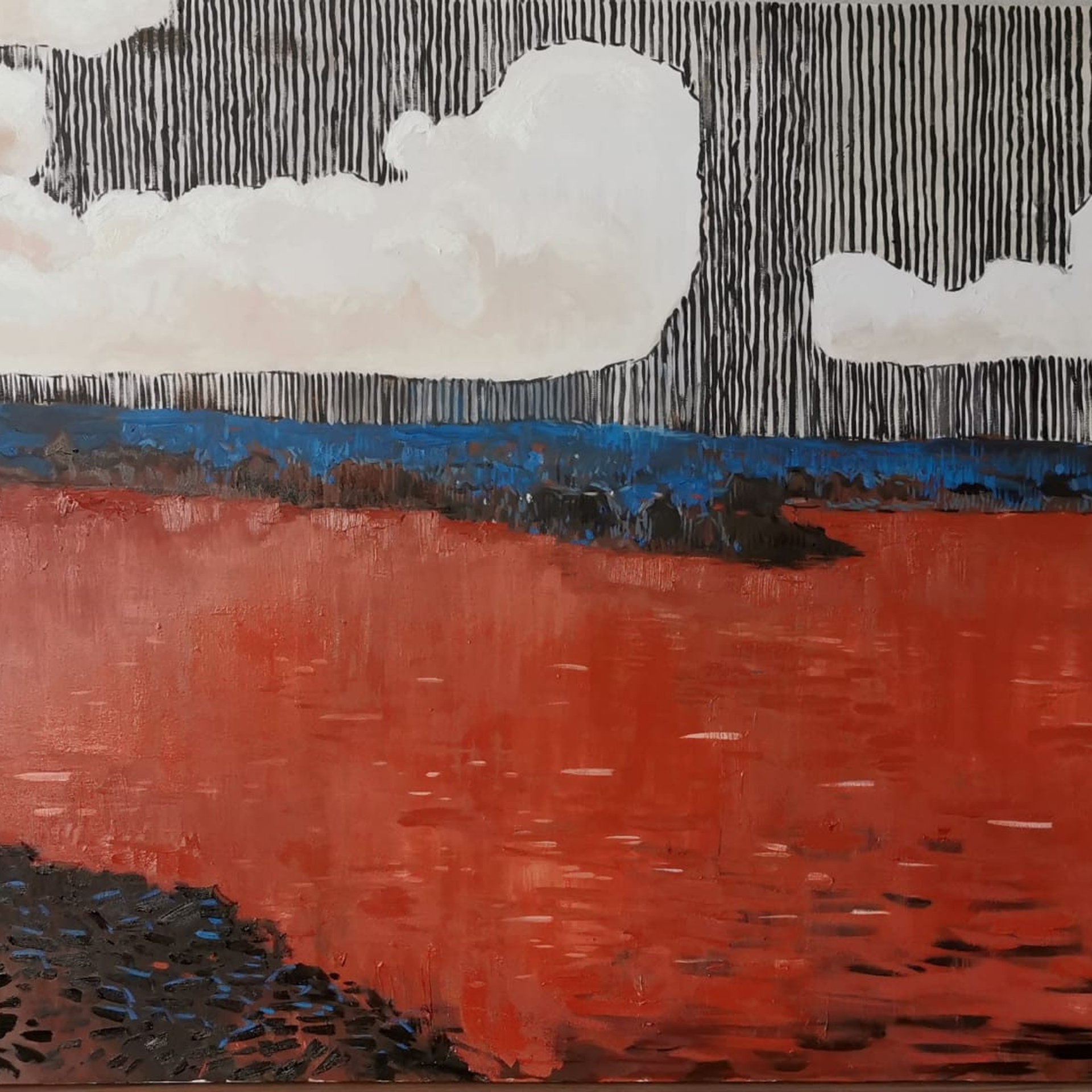 Второй день создания - 100х150см, холст, масло.