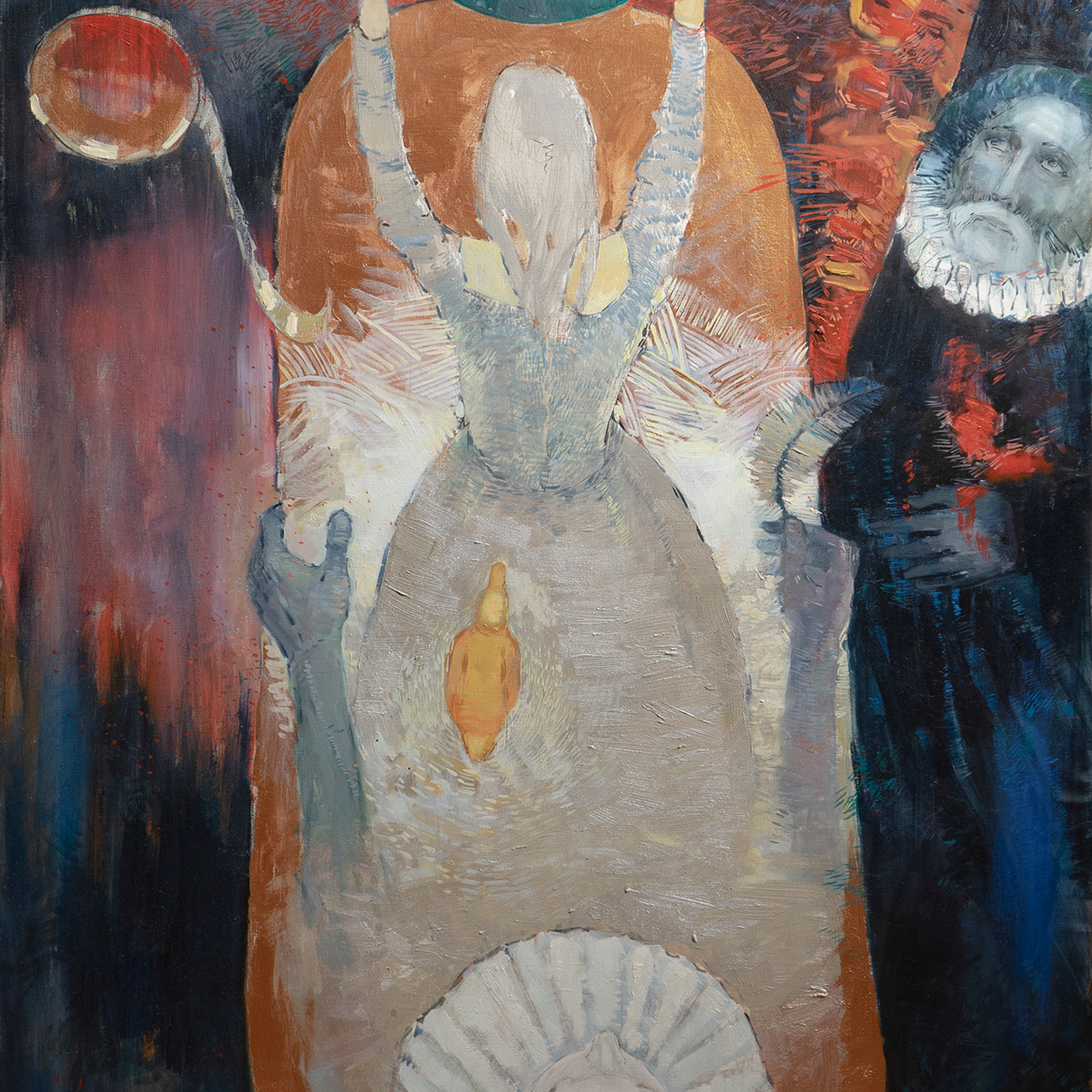 Создание Шекспиром банальной истории - 110х185см, холст, масло, Заказать портрет, портрет в подарок, портрет маслом, Живопись маслом, новые работы Сергея Ратчина, живопись, современное искусство, работы художника, купить холсты известного автора, известный художник, лучший пейзажист, Открытие выставки Cube.moscow, kupol gallery, Полина Гагарина, Гагарина покупает картины, звезды покупают картины, современное искусство в подарок, картина над диваном, искусство 