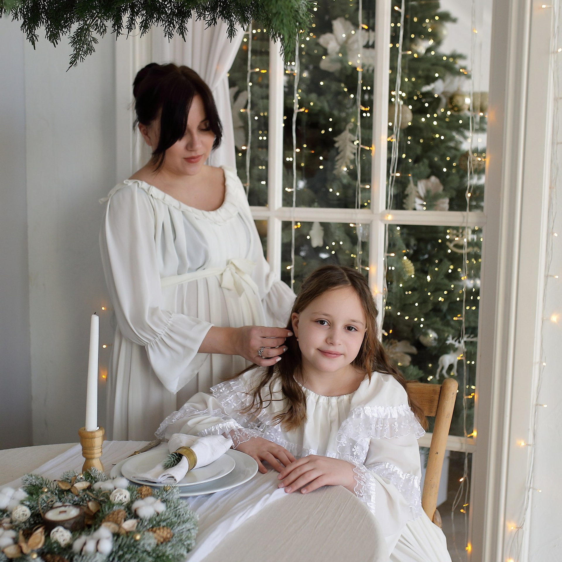 Новогодняя фотосессия в ожидании малыша