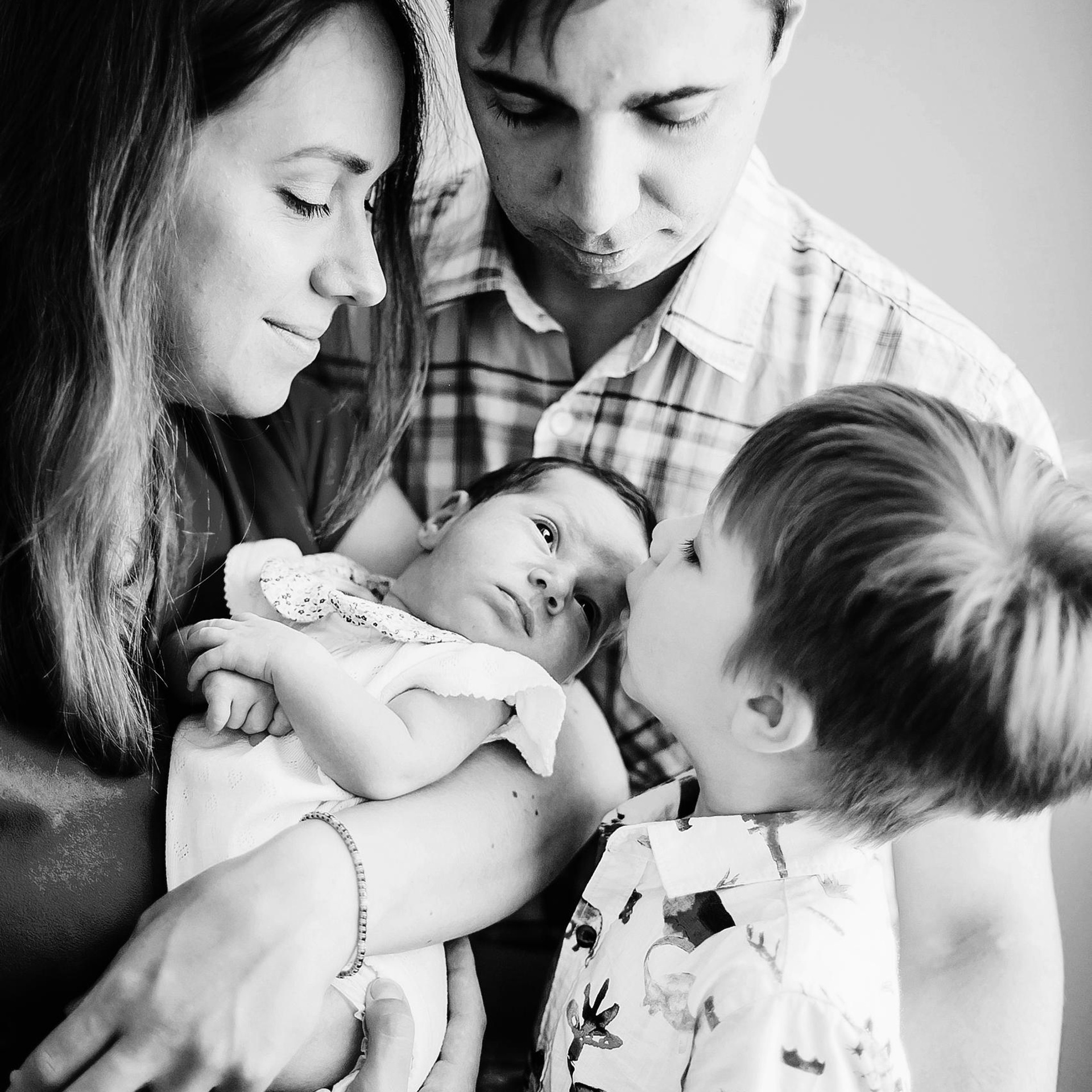 Машенька, Мишенька и родители.