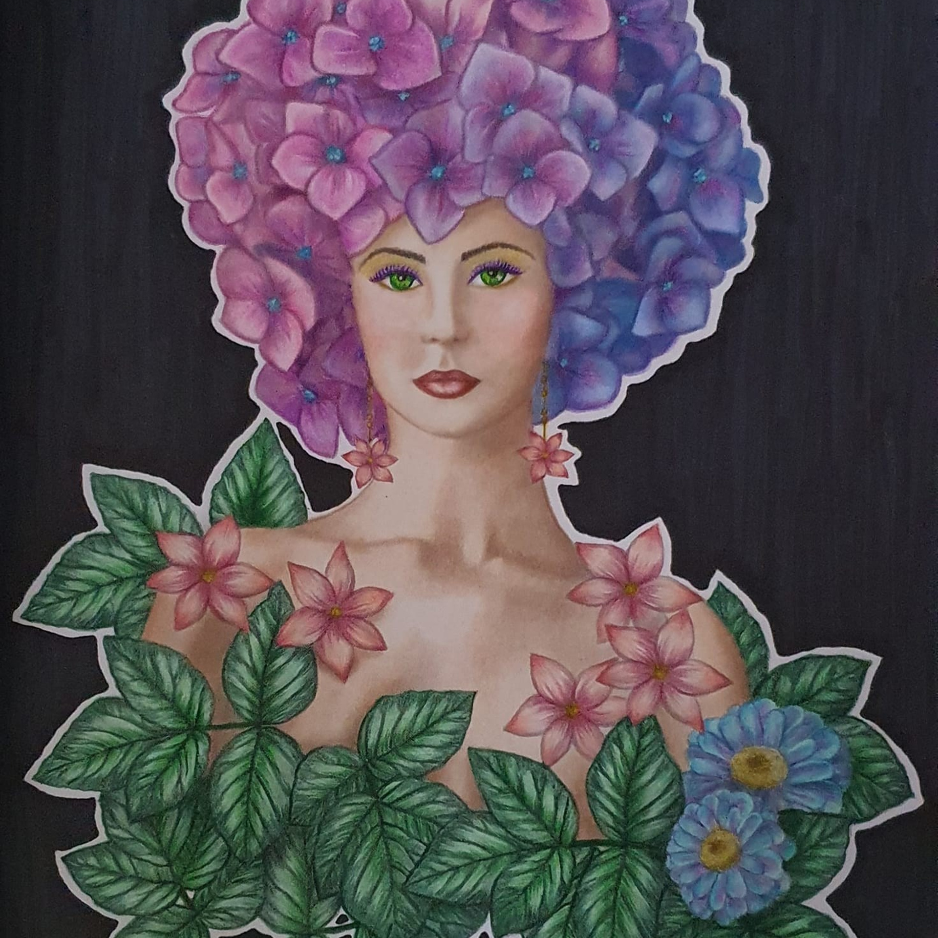 Elegant Beauties Авторская раскраска Алёны Лазаревой. Раскраски Алёны Лазаревой