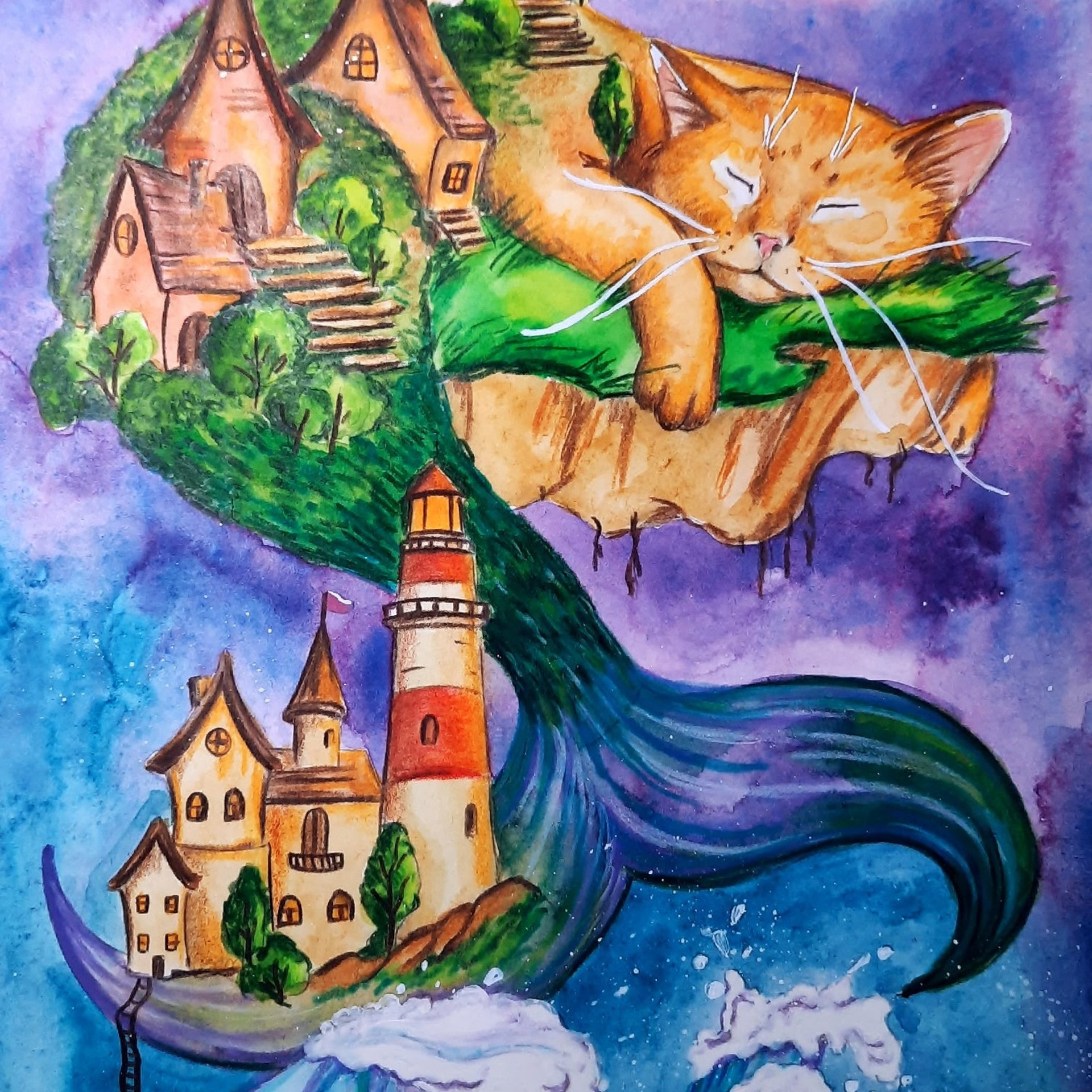 Dreams Авторская раскраска Алёны Лазаревой. Раскраски Алёны Лазаревой