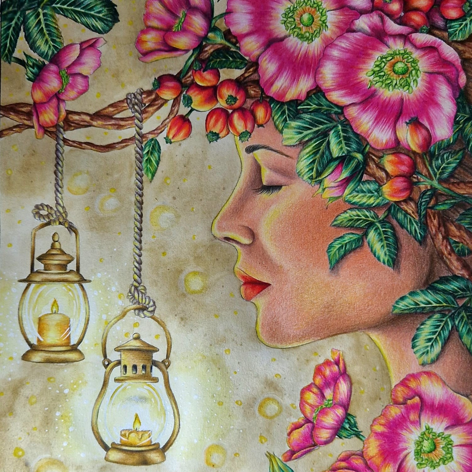 Dreams Авторская раскраска Алёны Лазаревой. Раскраски Алёны Лазаревой