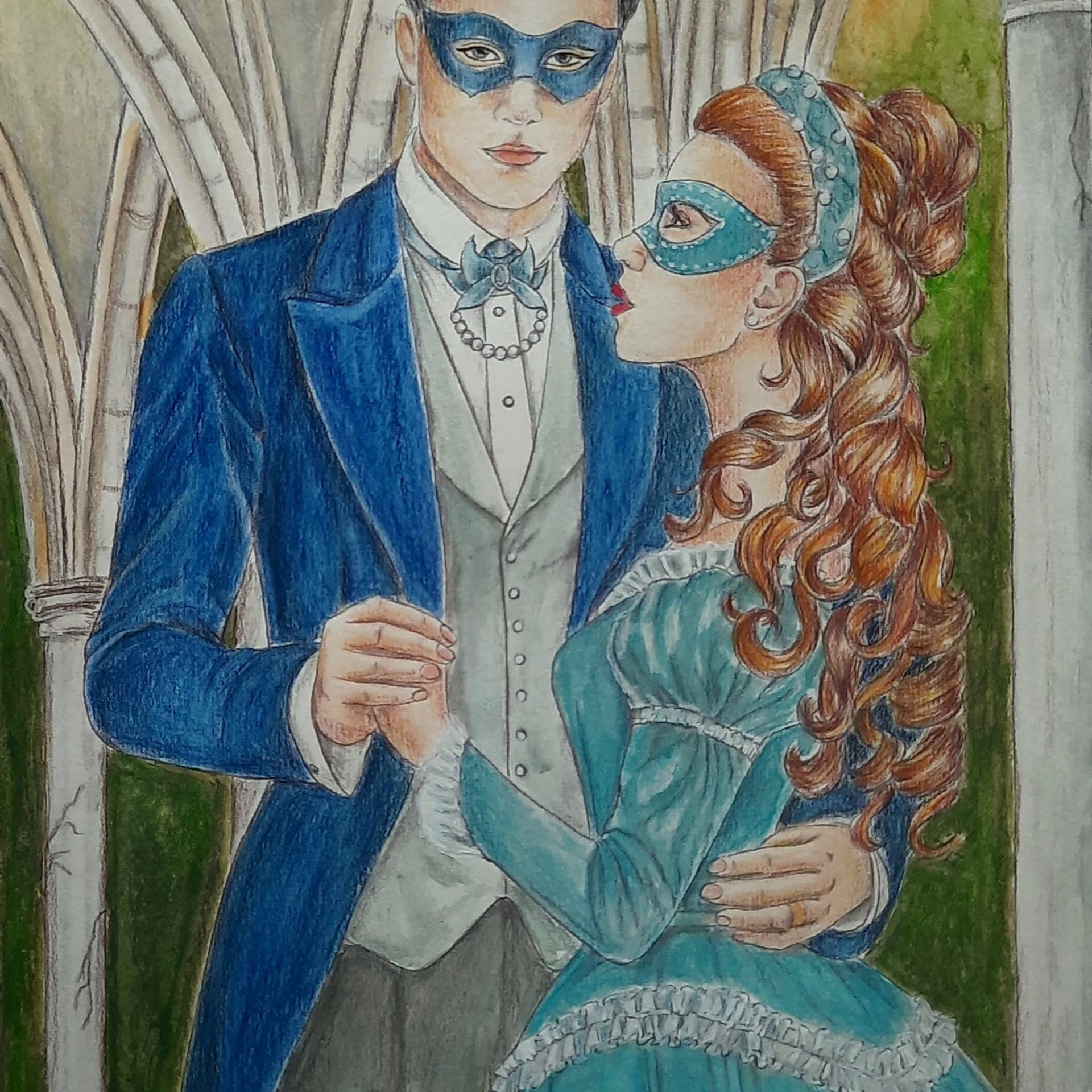 Авторская раскраска Маскарад. Раскраски Алёны Лазаревой