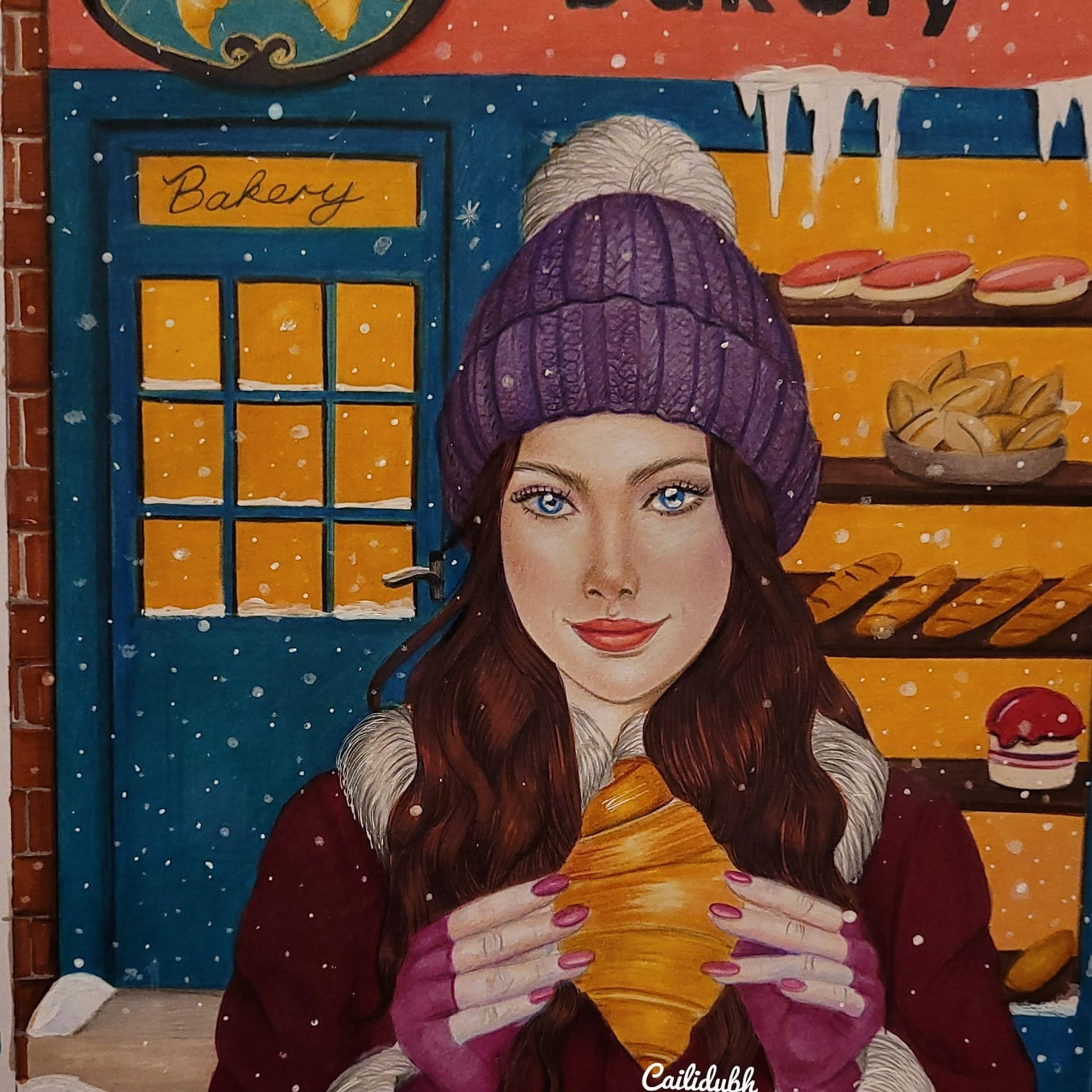 Зимняя раскраска Алёны Лазаревой. Раскраски Алёны Лазаревой