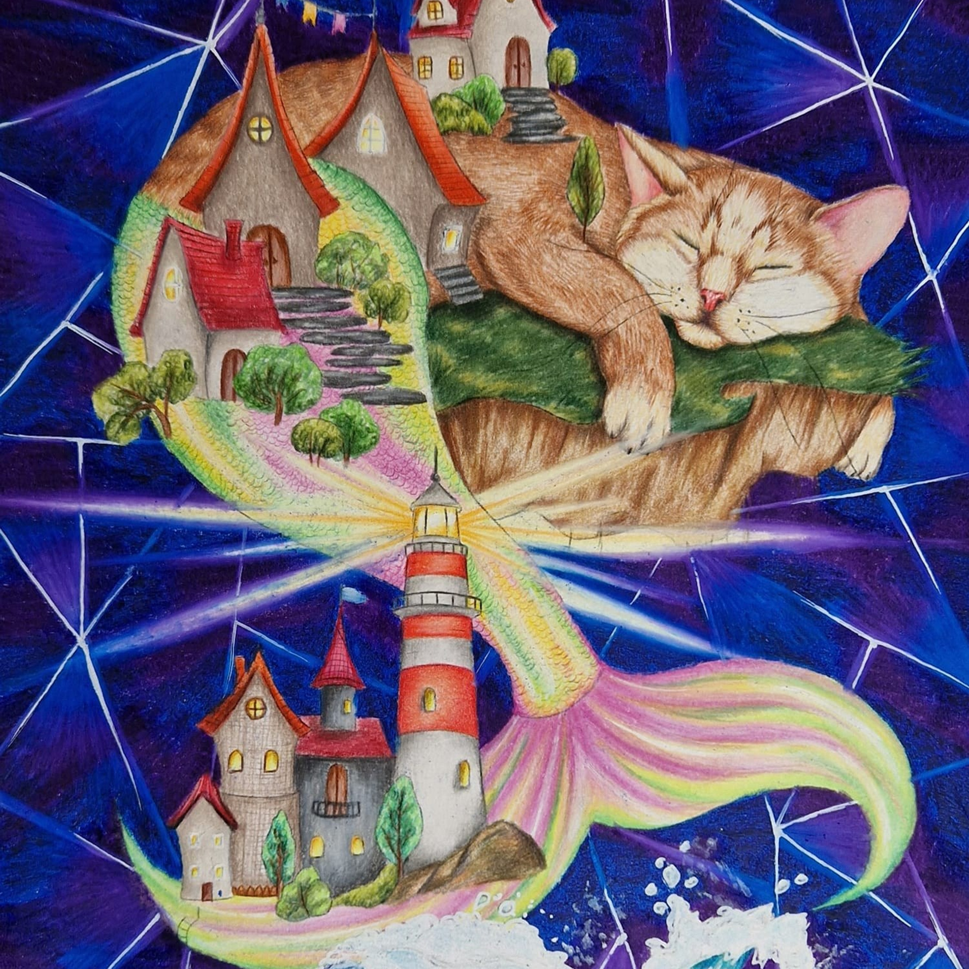 Dreams Авторская раскраска Алёны Лазаревой. Раскраски Алёны Лазаревой