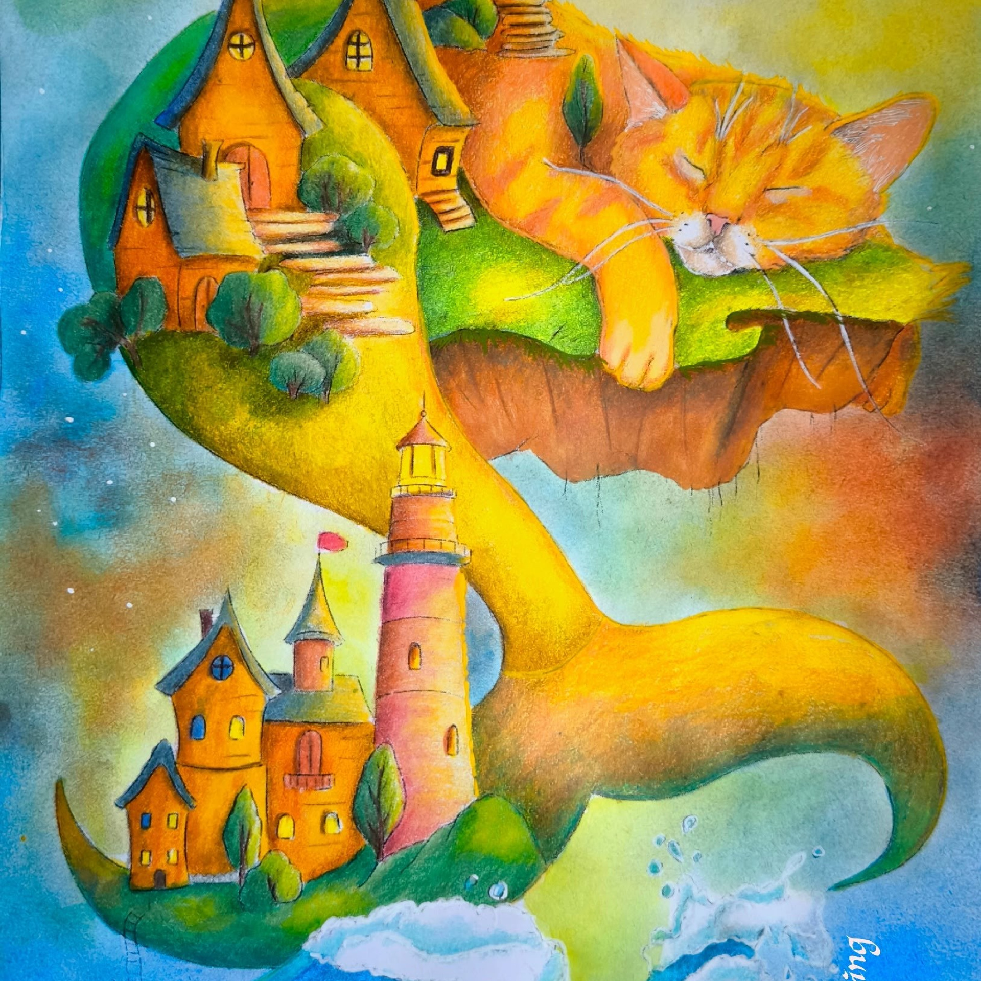 Dreams Авторская раскраска Алёны Лазаревой. Раскраски Алёны Лазаревой