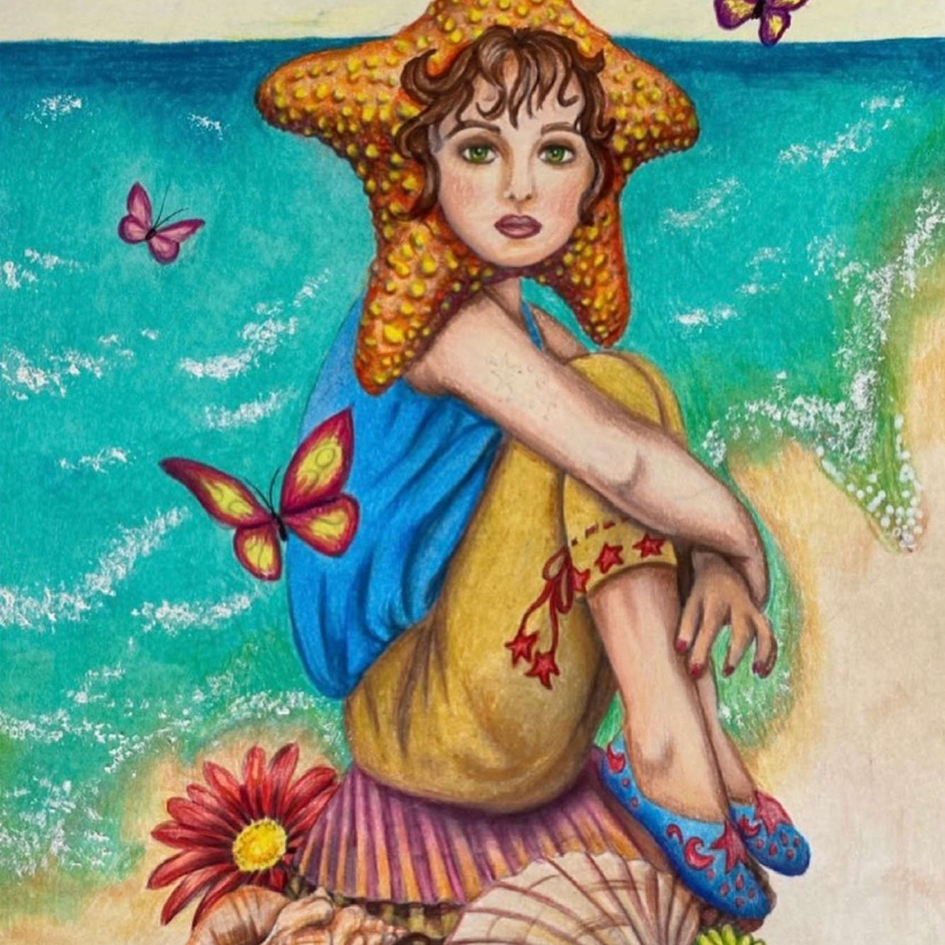 Альбом — раскраска авторская. Ladies of Nature. Grayscale. Раскраски Алёны Лазаревой