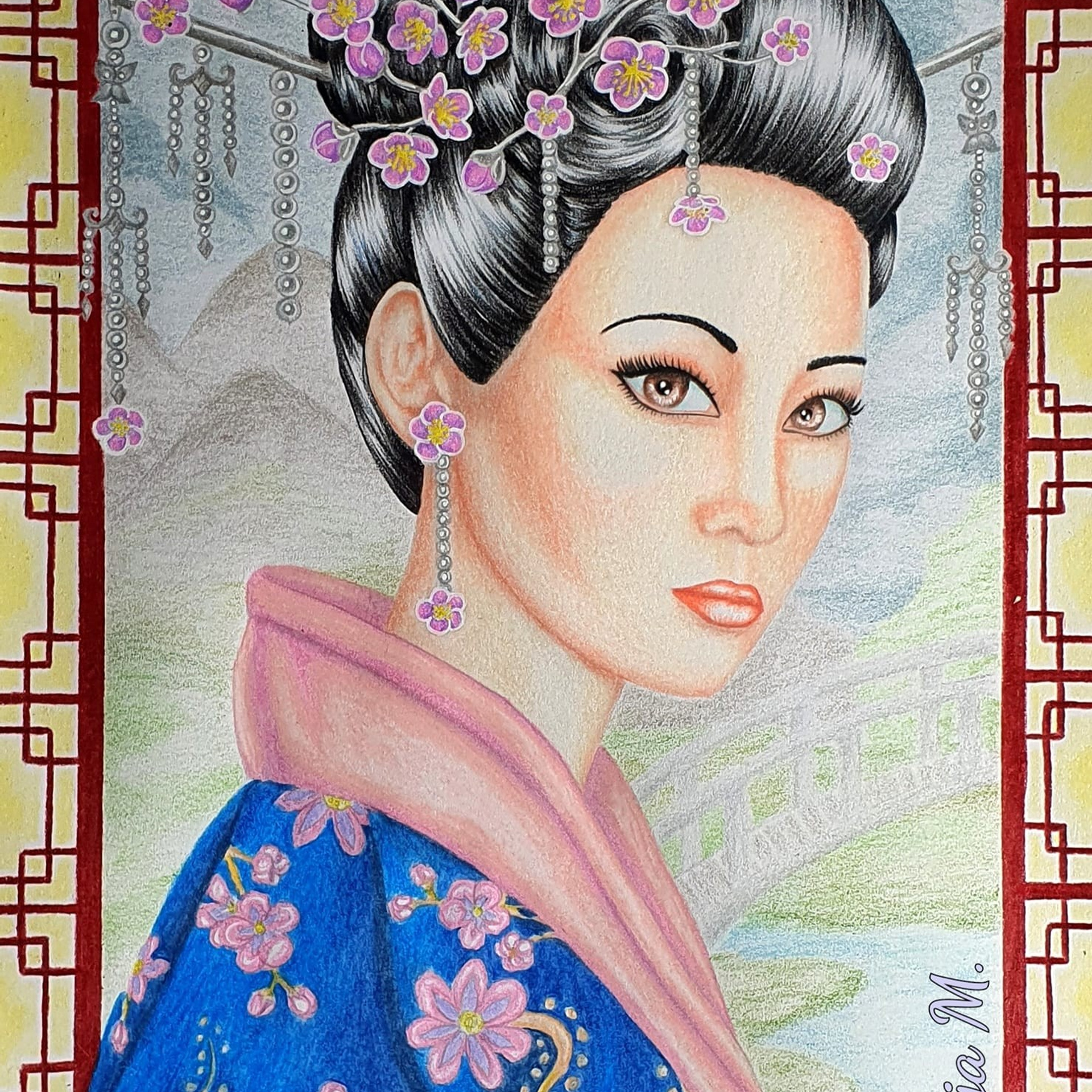 Elegant Beauties Авторская раскраска Алёны Лазаревой. Раскраски Алёны Лазаревой