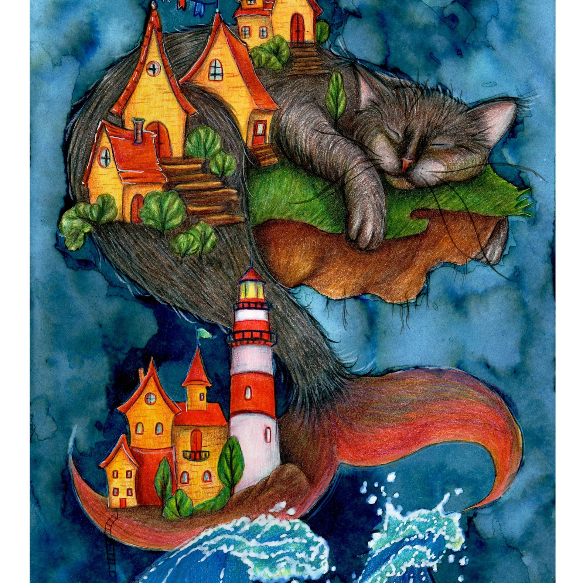 Dreams Авторская раскраска Алёны Лазаревой. Раскраски Алёны Лазаревой