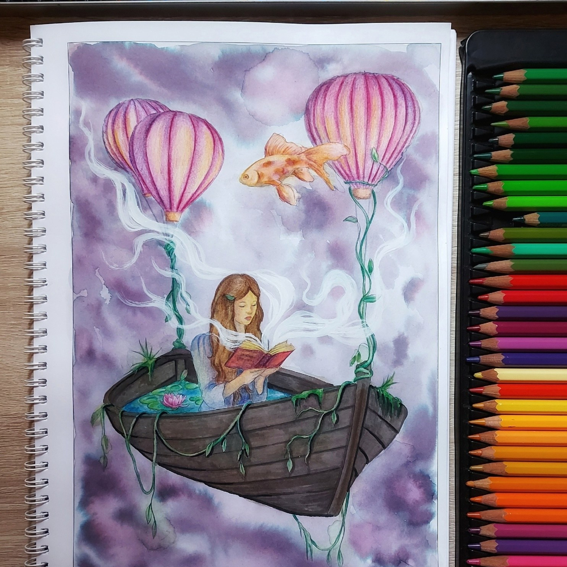 Dreams Авторская раскраска Алёны Лазаревой. Раскраски Алёны Лазаревой