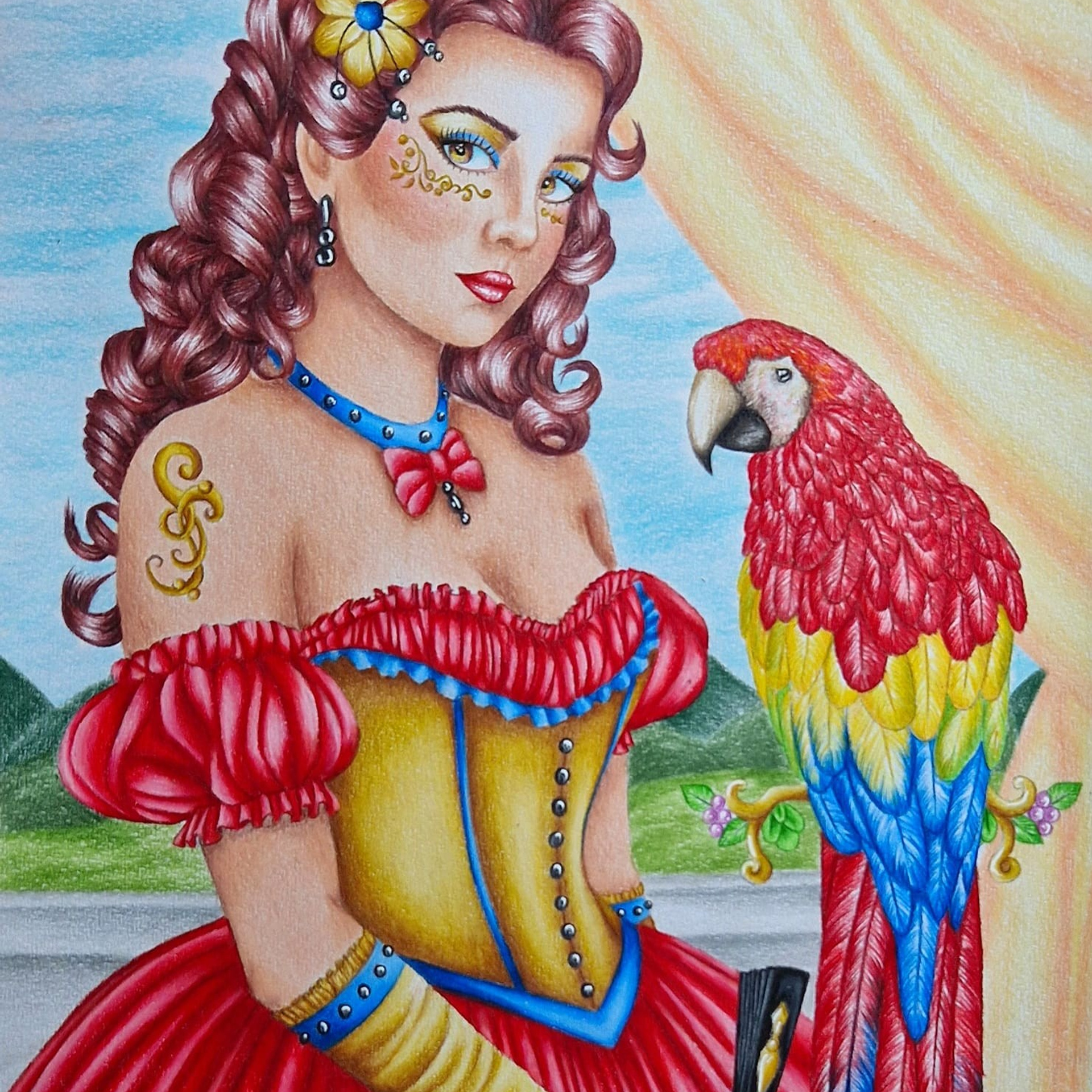 Авторская раскраска Маскарад. Раскраски Алёны Лазаревой