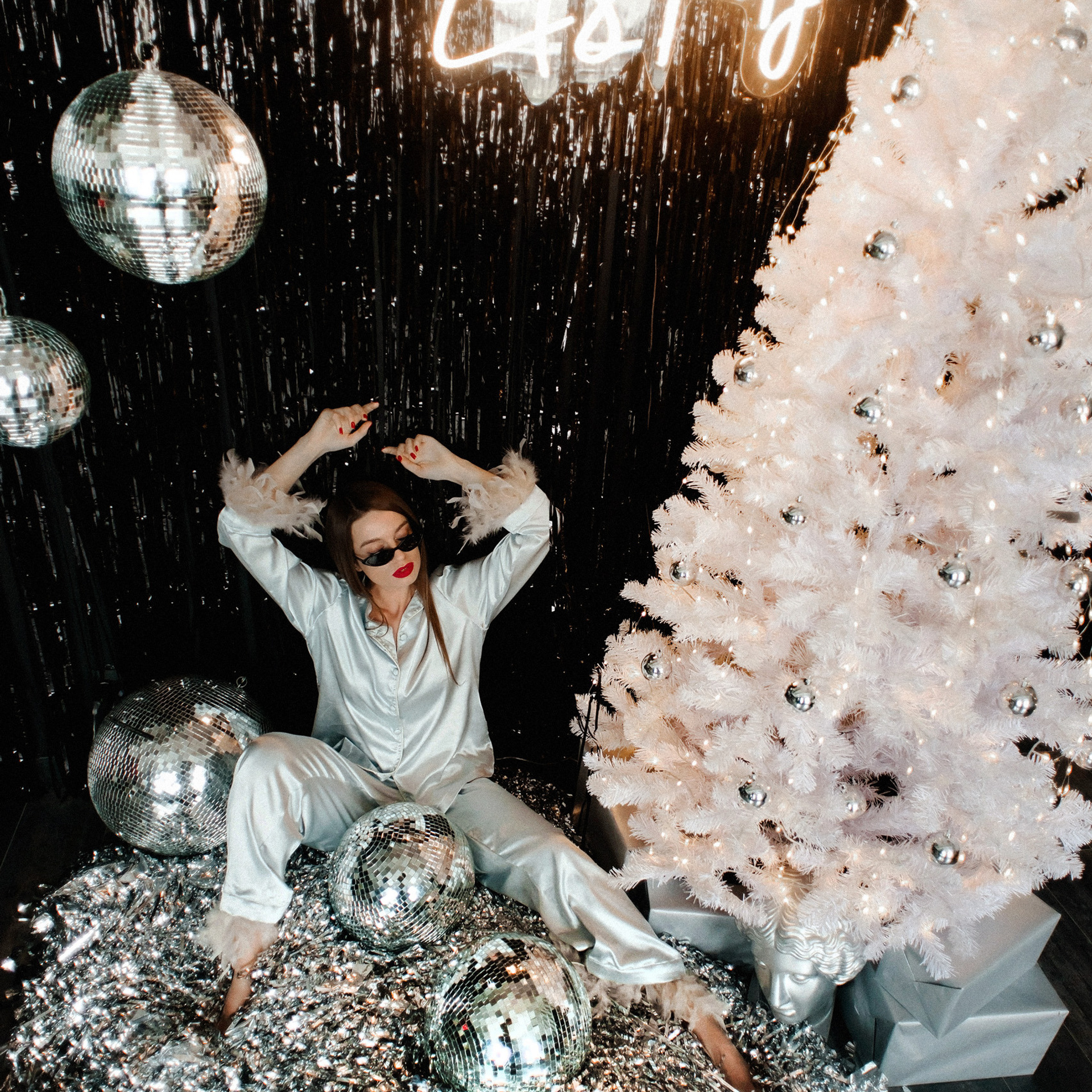 Оксана новогодняя съемка