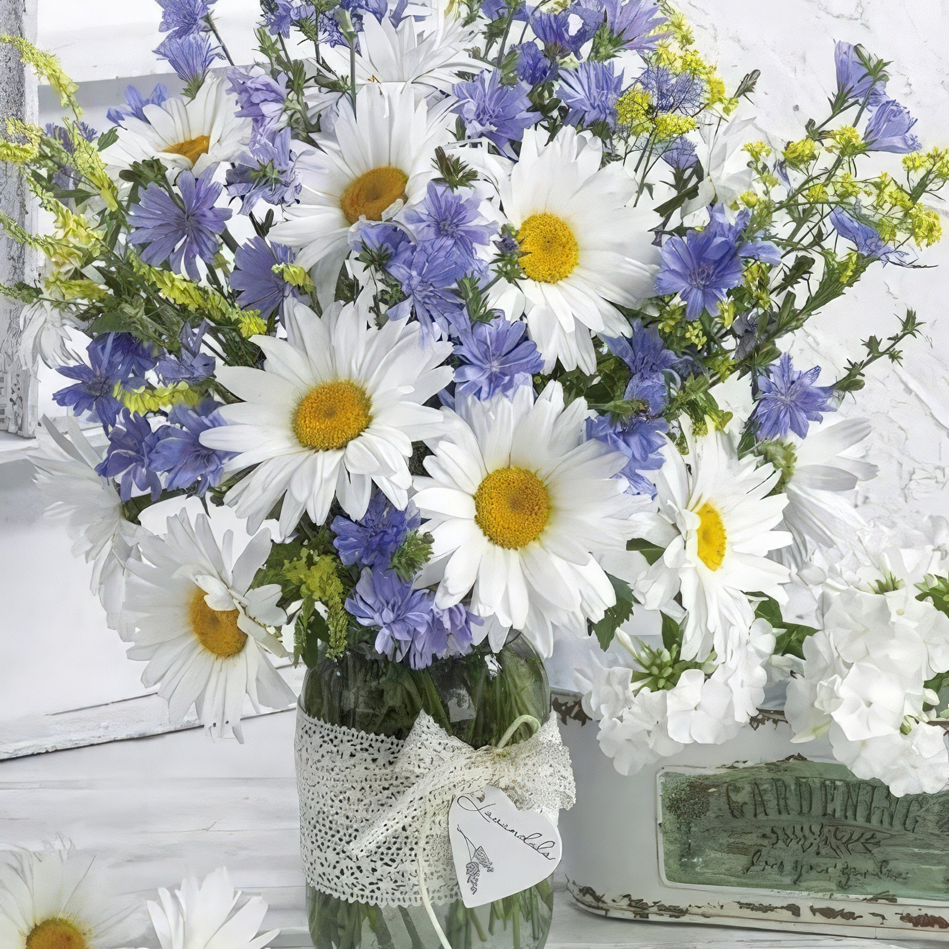 Цветы. Алмазная мозаика CVL