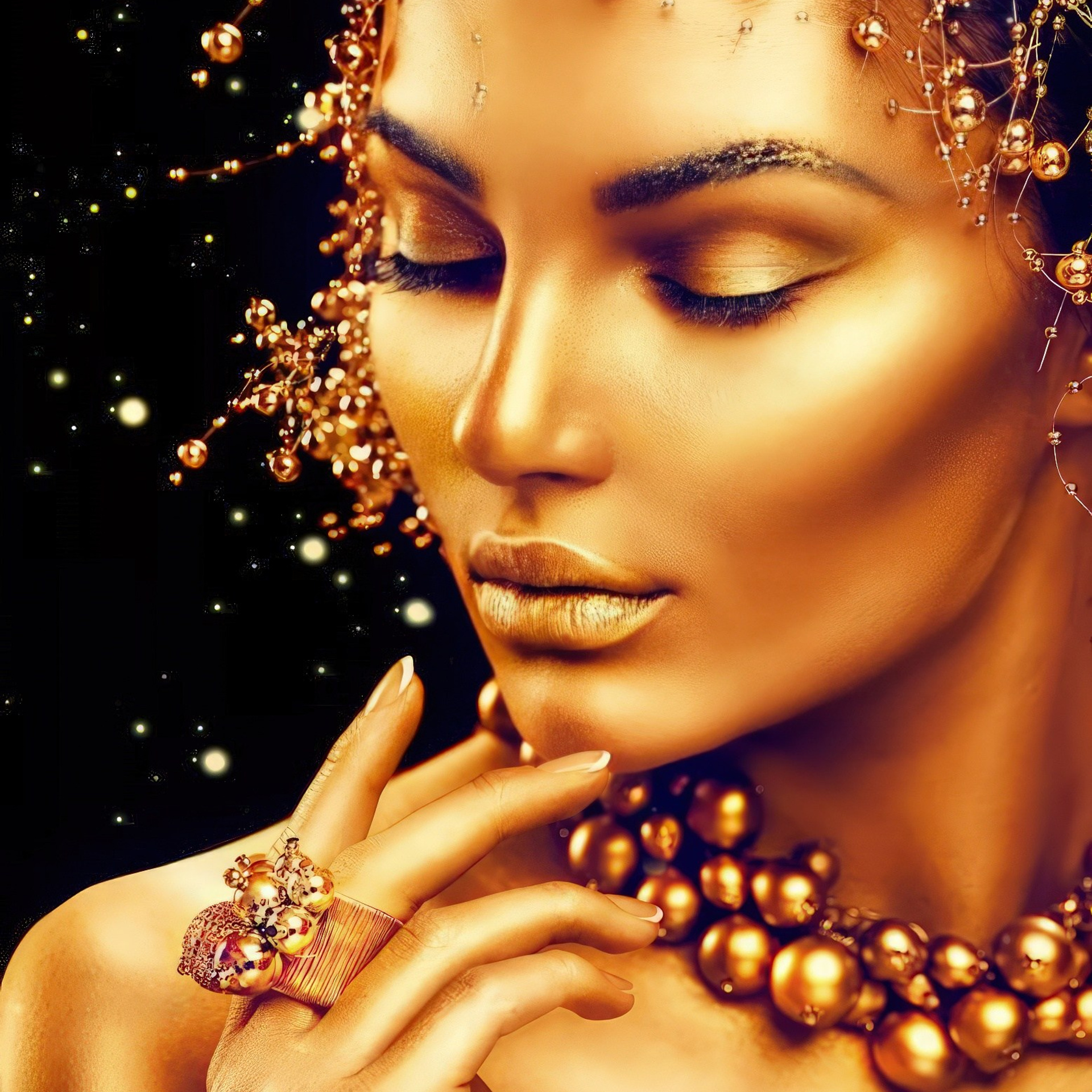 Темнокожие красавицы. Алмазная мозаика CVL