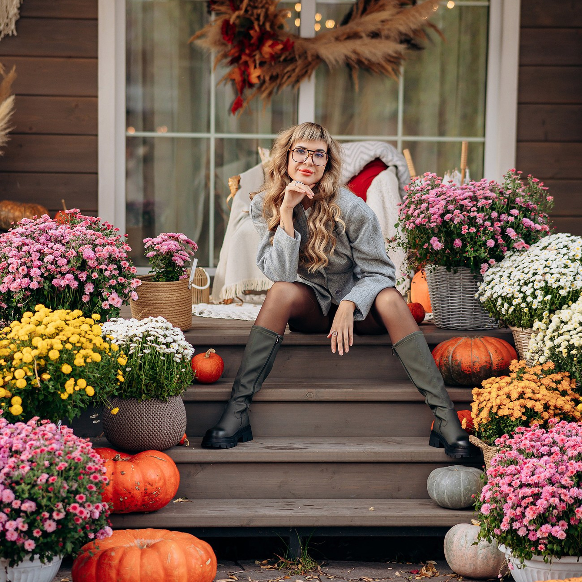 Юлия в осеннем фотодоме