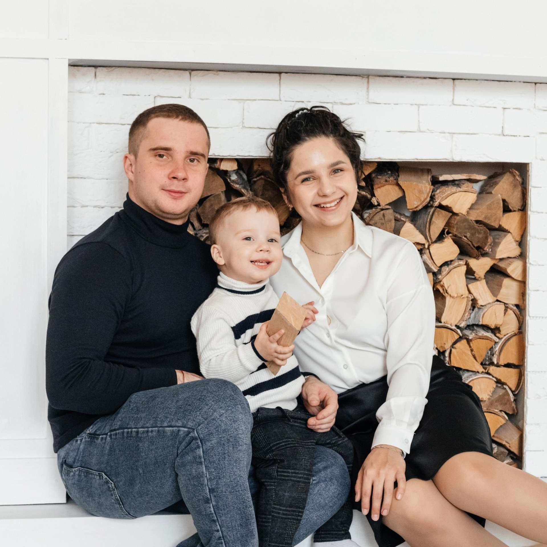 Оля, Слава и Владик