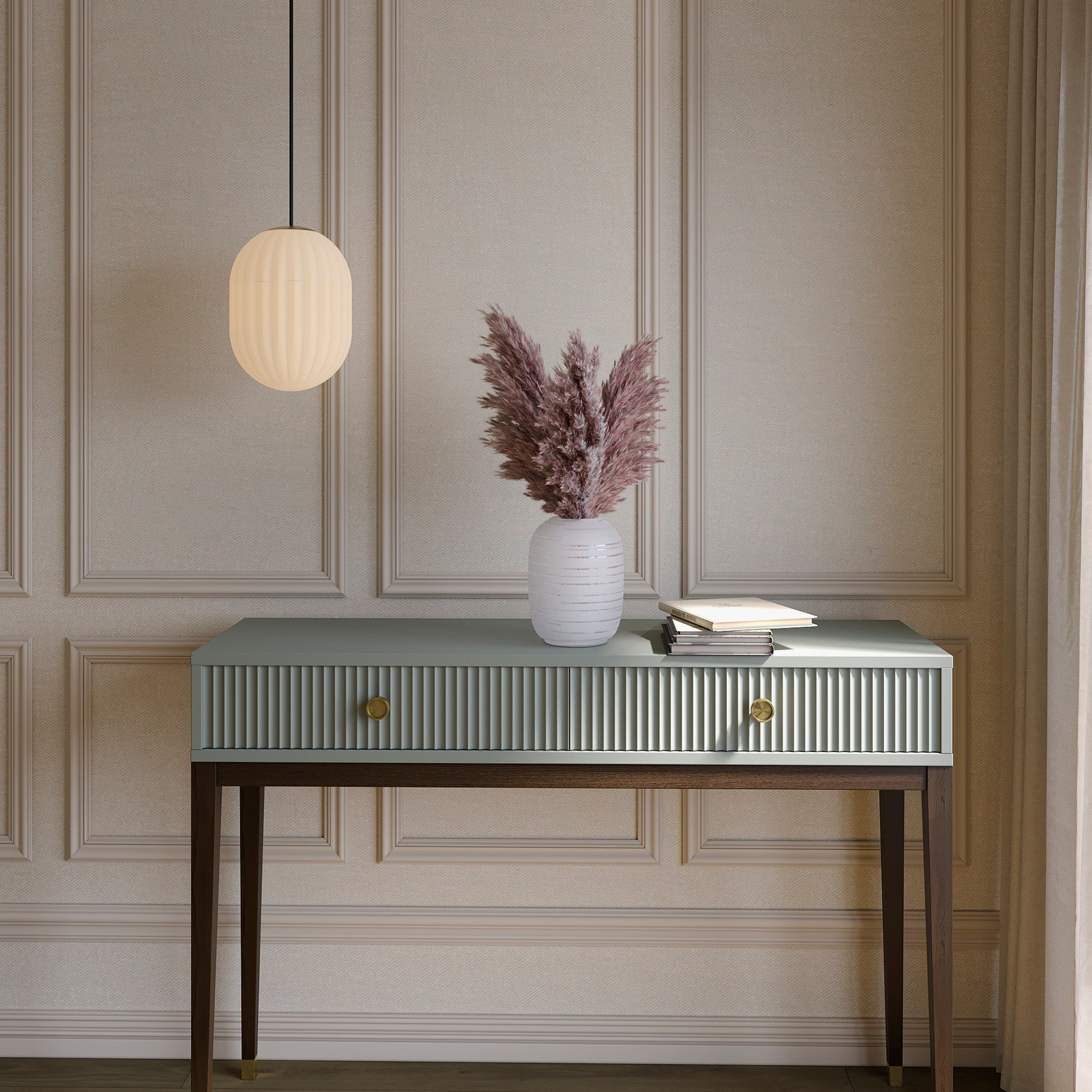 Модель в интерьере