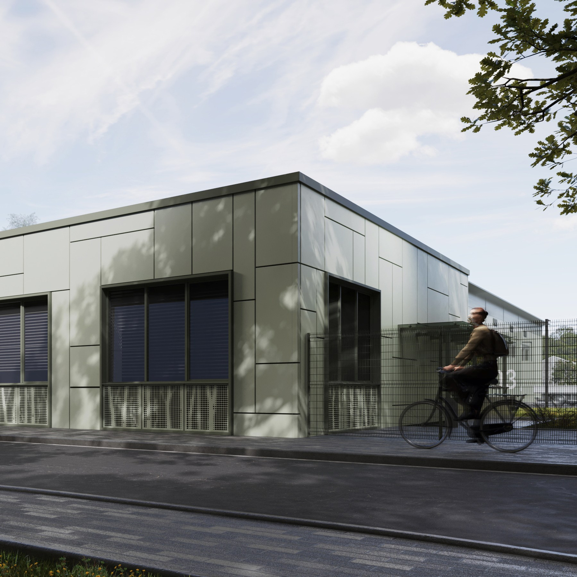 Фасад АБК Горводзеленхоз