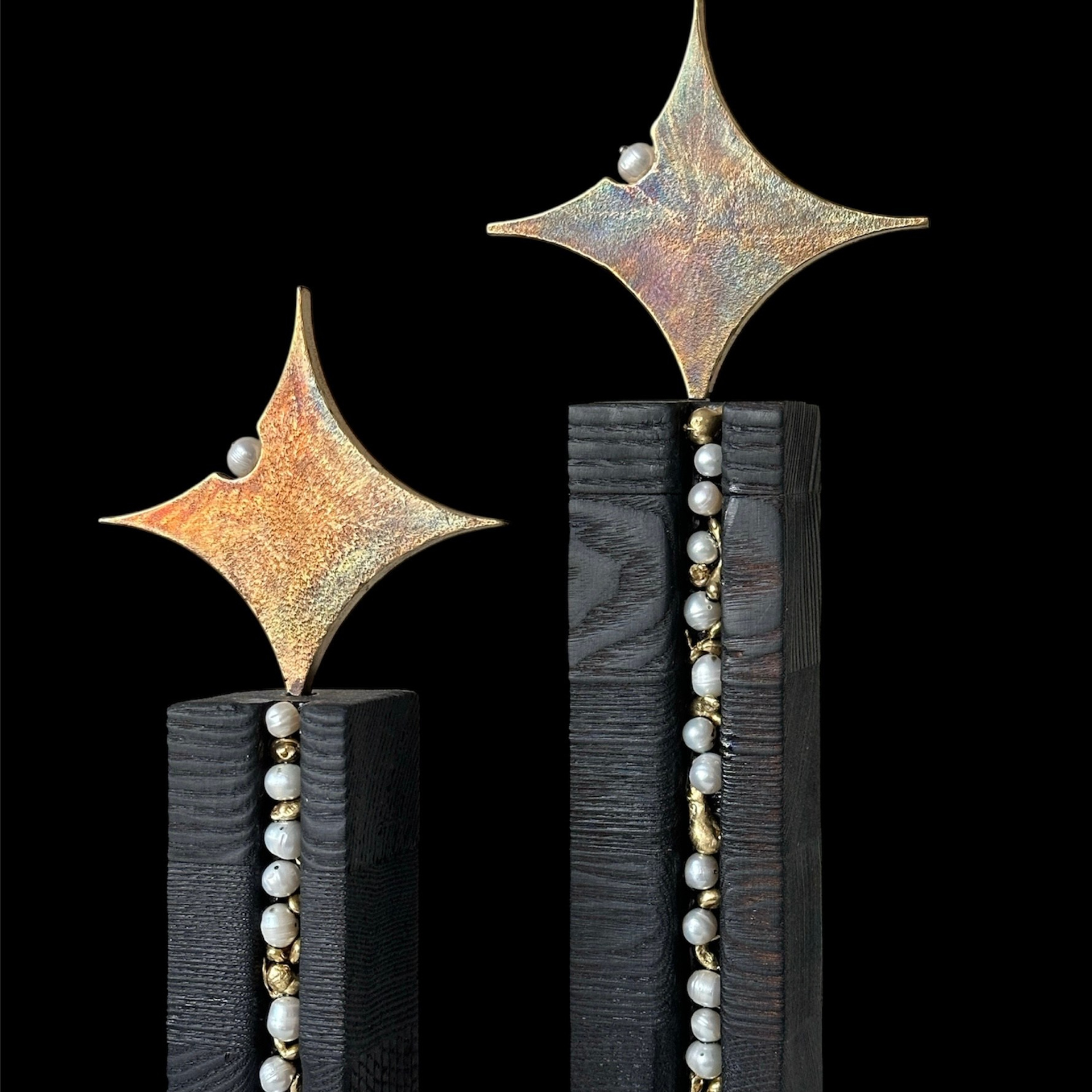 Star Pearls&nbsp;— скульптура из дерева и латуни  Алисы 47.XII