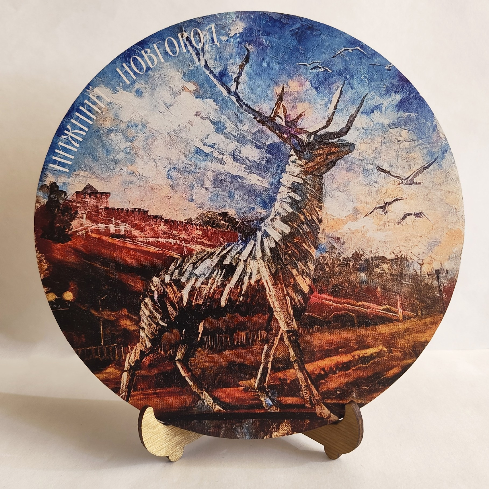 Панно «Нижегородский олень». Художник Марина Новосельская