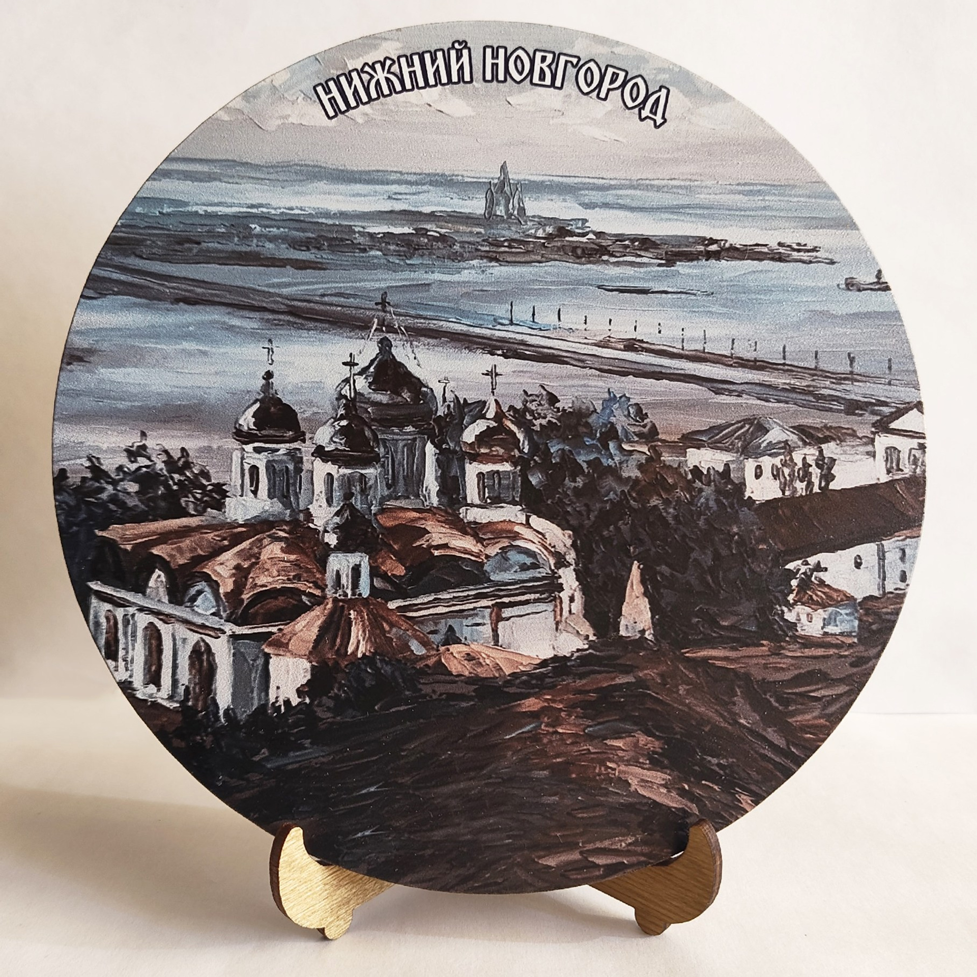 Панно «Вид на Благовещенский монастырь и Стрелку». Художник Марина Новосельская