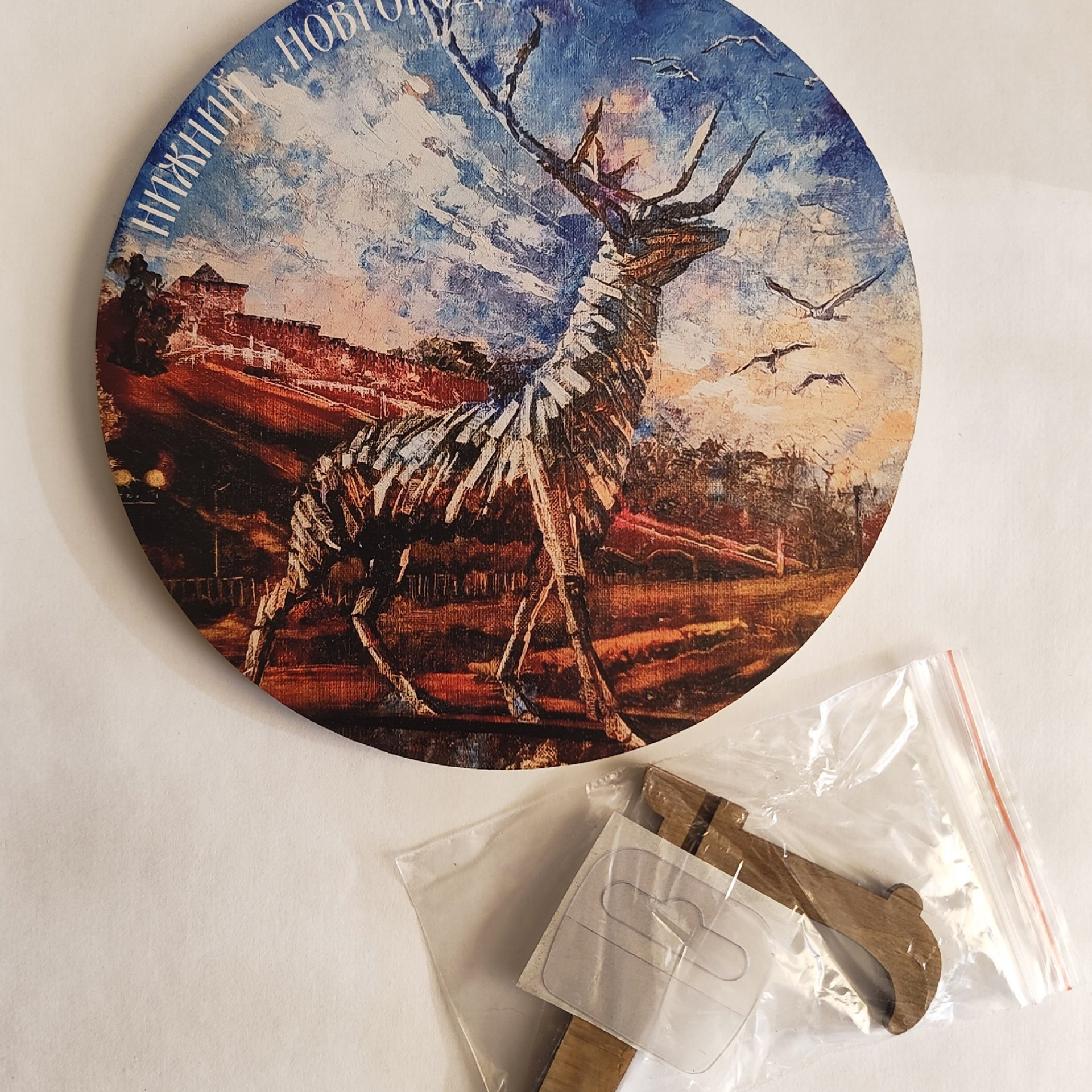 Панно «Нижегородский олень». Художник Марина Новосельская