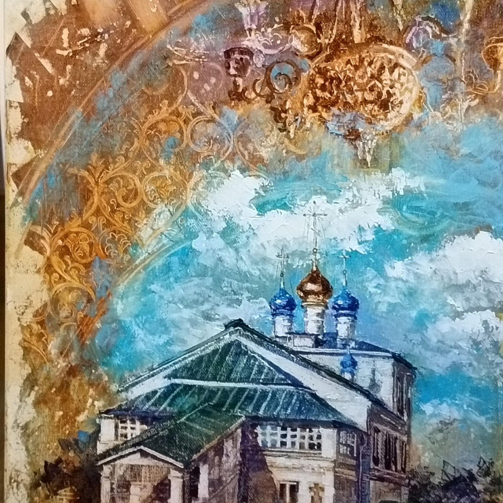 «Покровский храм. г. Балахна». Художник Марина Новосельская