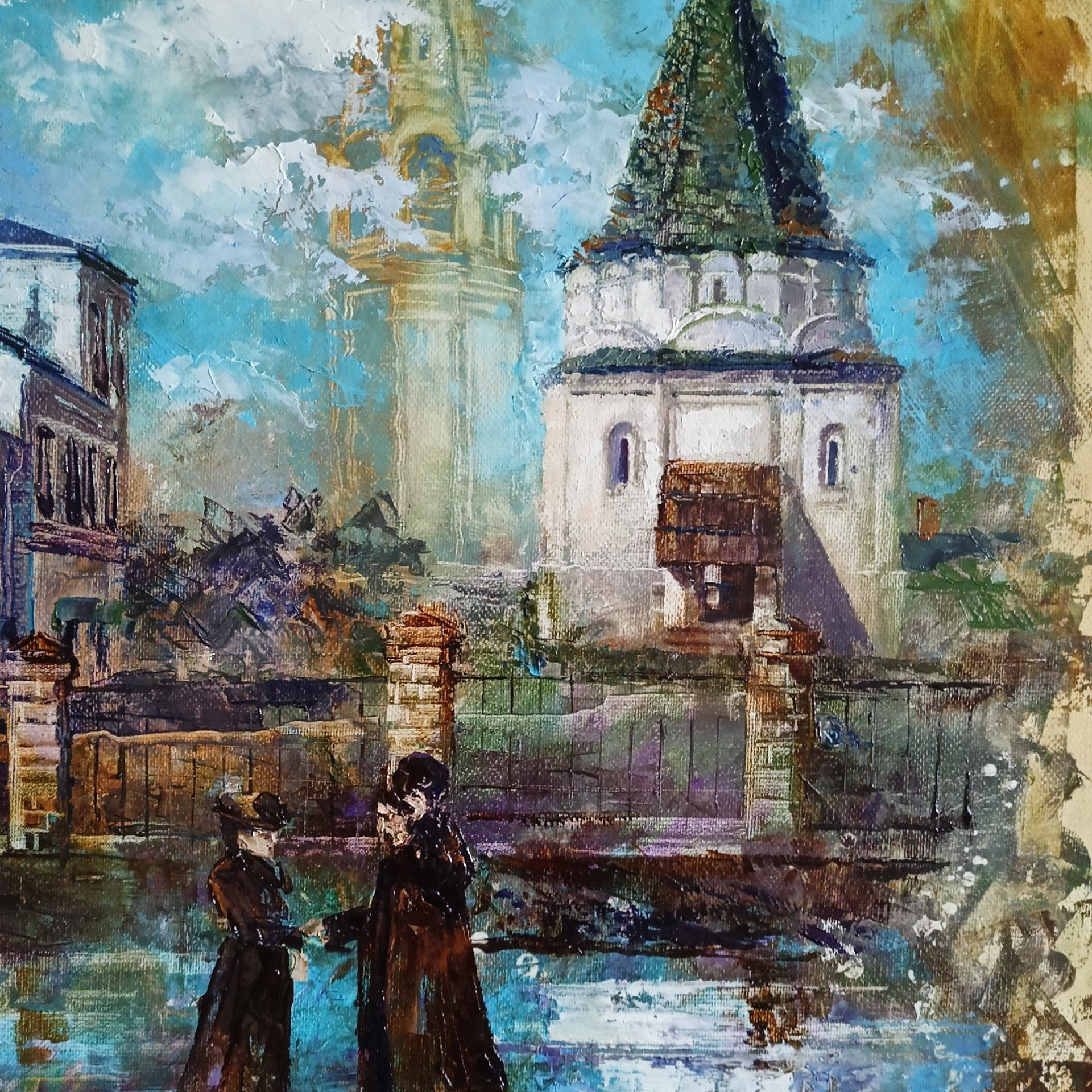 «Покровский храм. г. Балахна». Художник Марина Новосельская