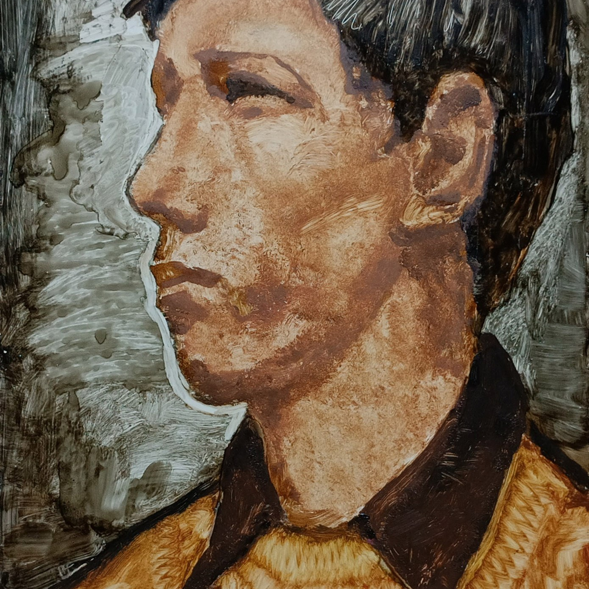 «Юноша в желтом джемпере» 1976 год