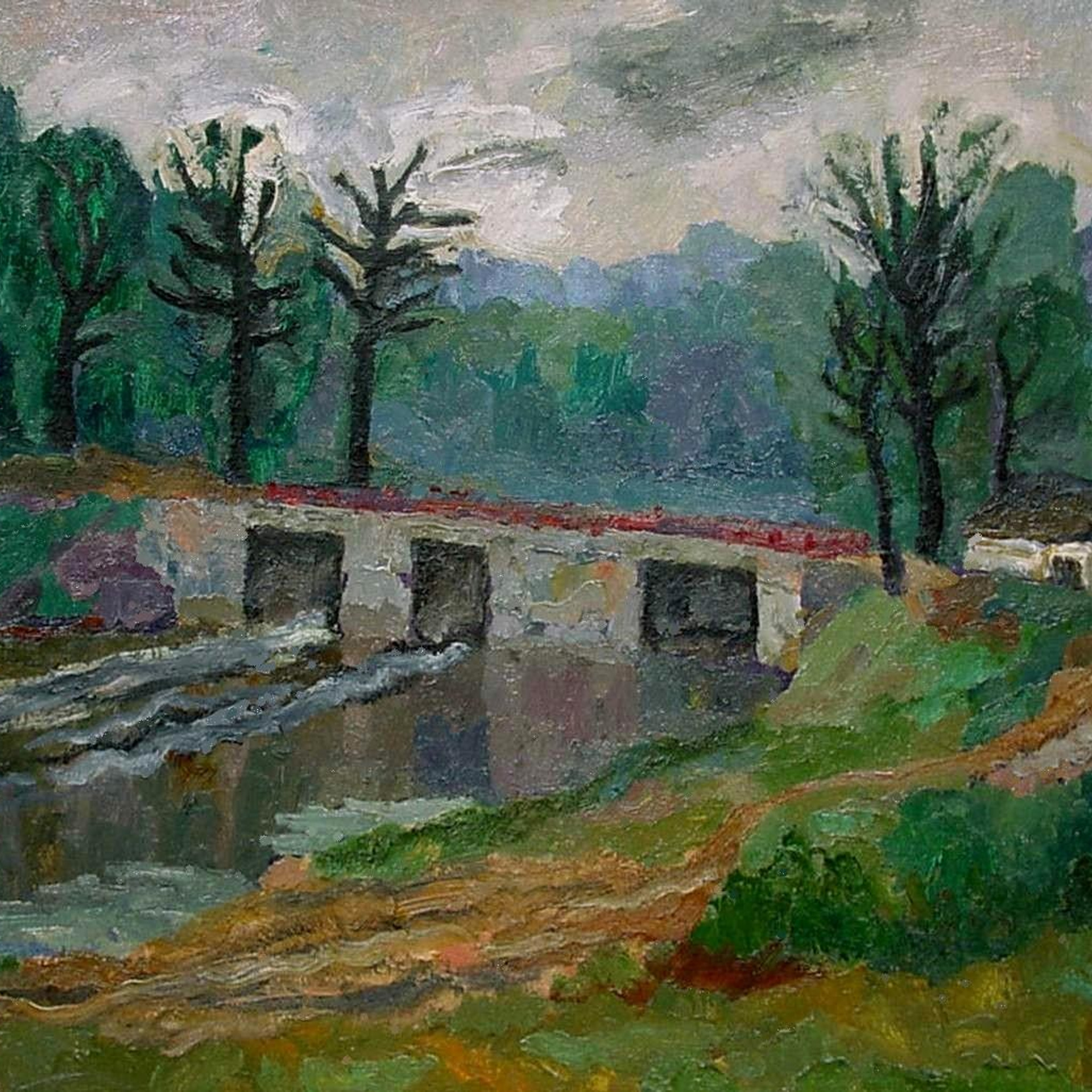 «Мстинская плотина» 1981 год Собр. Е.Круз. Испания