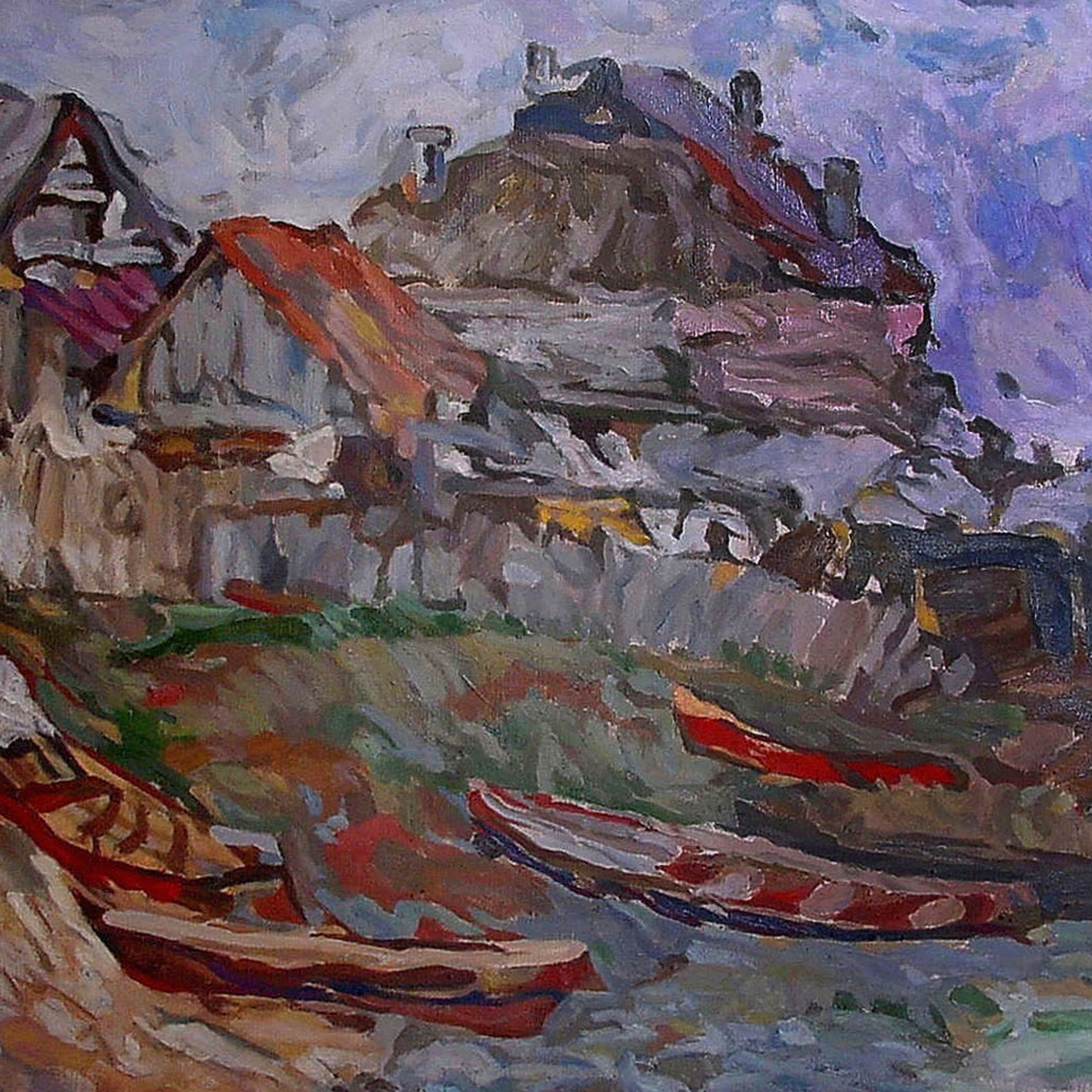 «Лодки в Кириллове» 2001 год Собр. Д. Томас. Мадрид