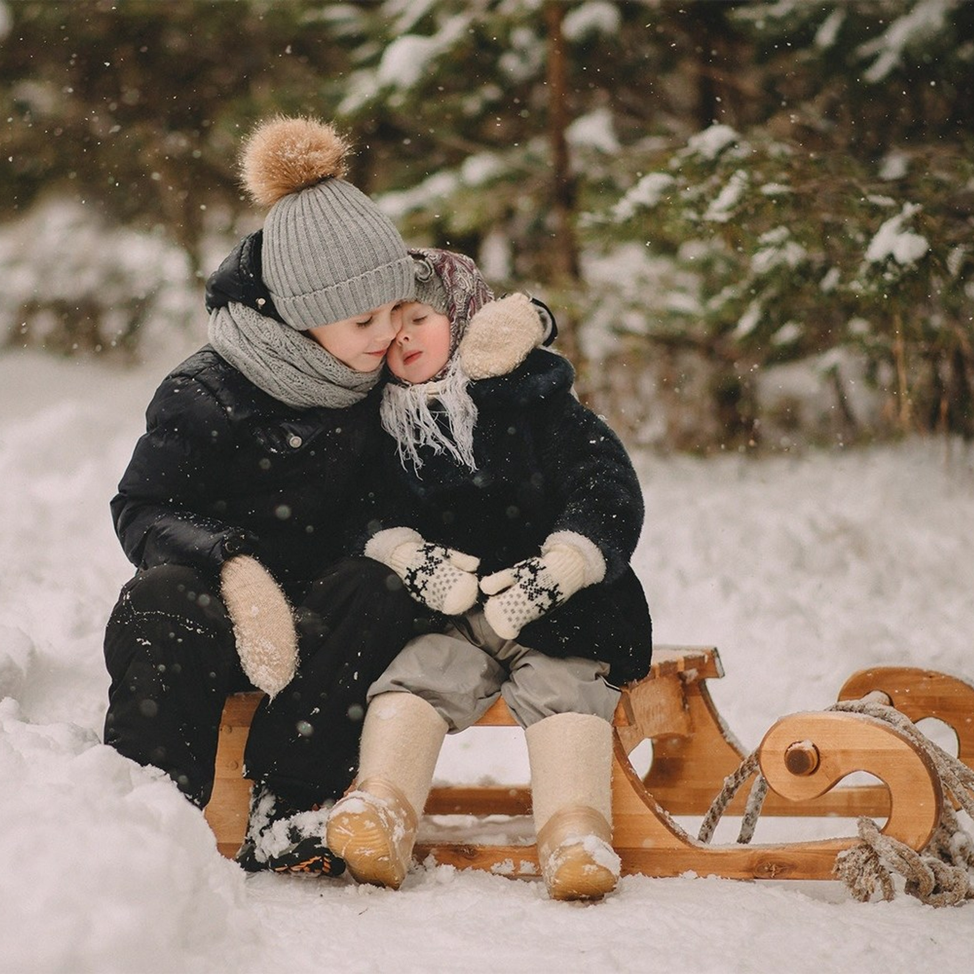 Сани деревянные. Стильная домашняя мебель