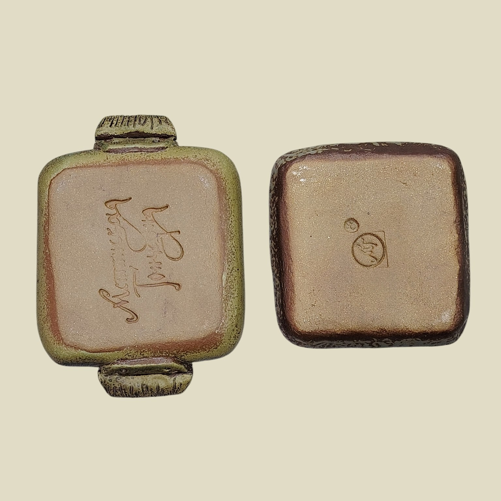 Плейт квадратный пейсли. Мстинская Гончарня