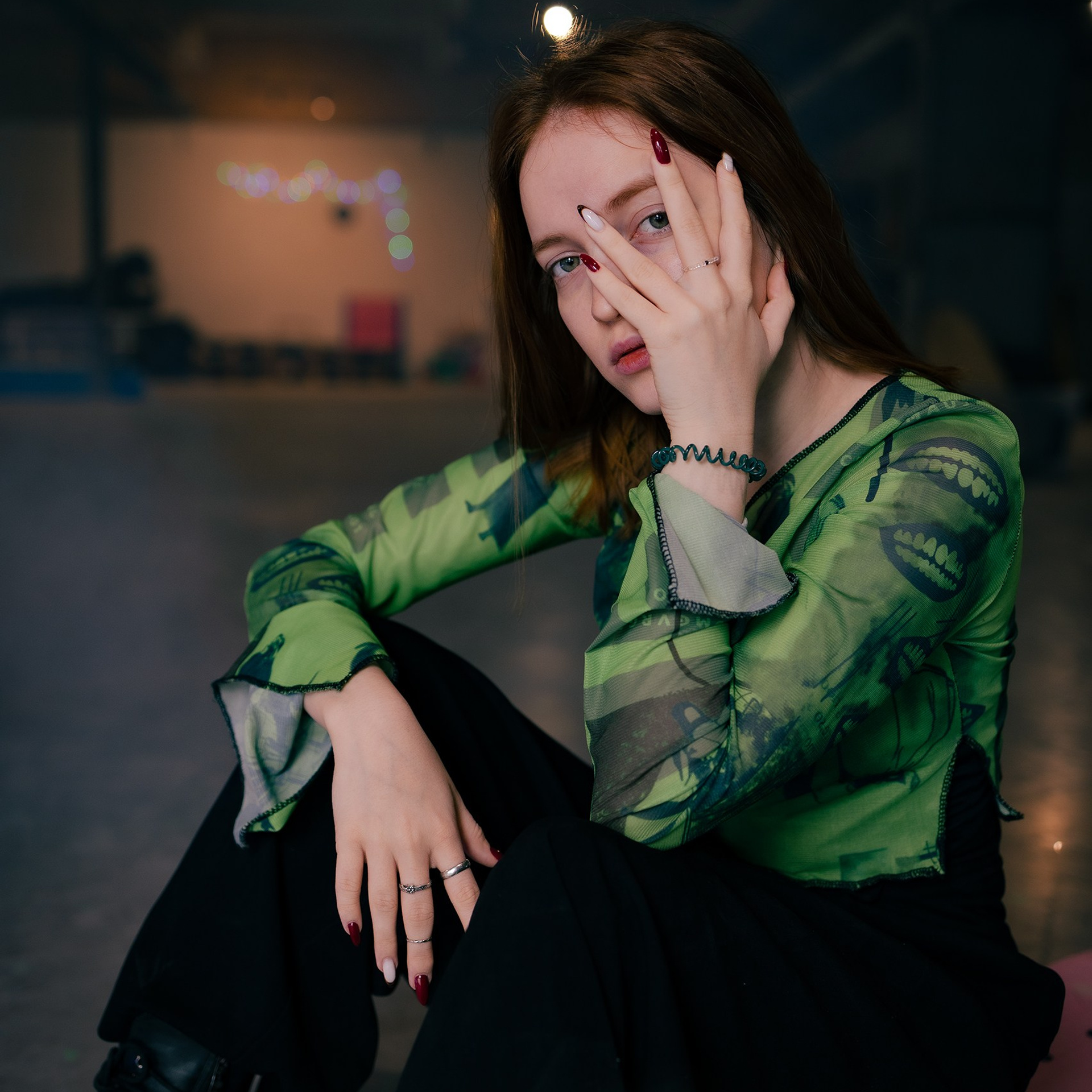 Лина в скейтпарке