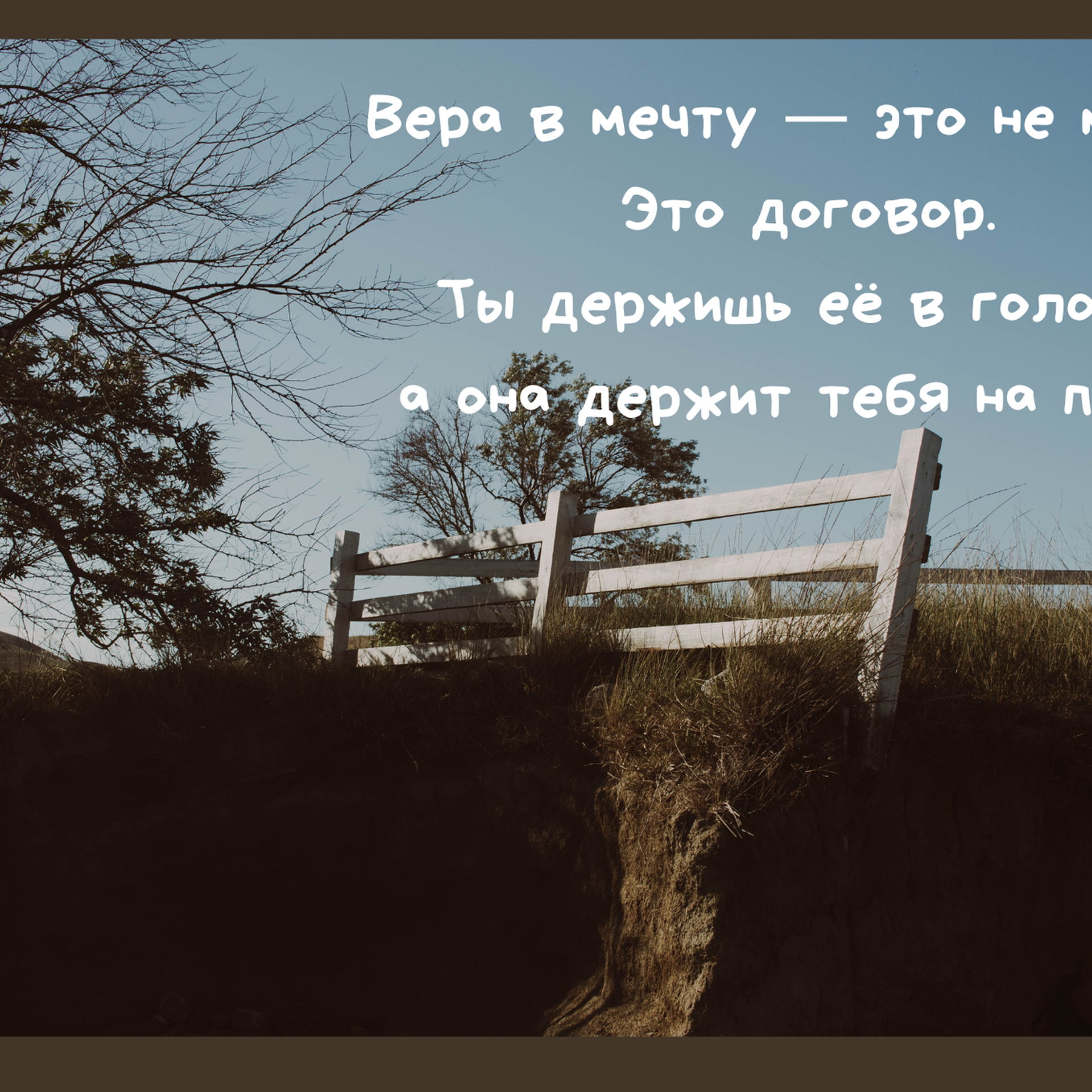 Верь в мечту…