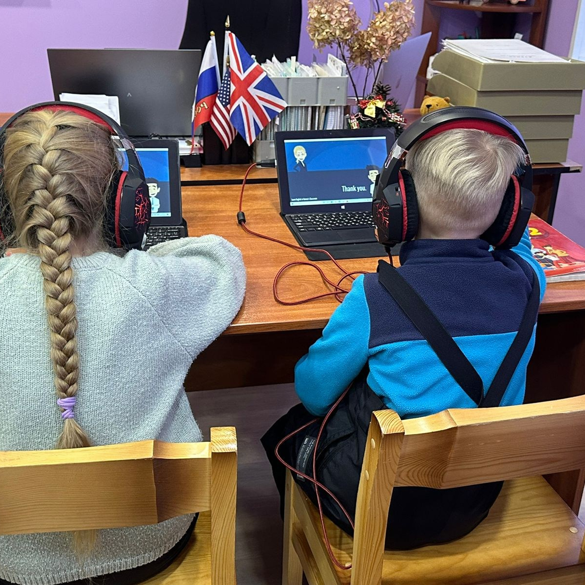 Лингафонный кабинет в «Lingua Centre Pro»