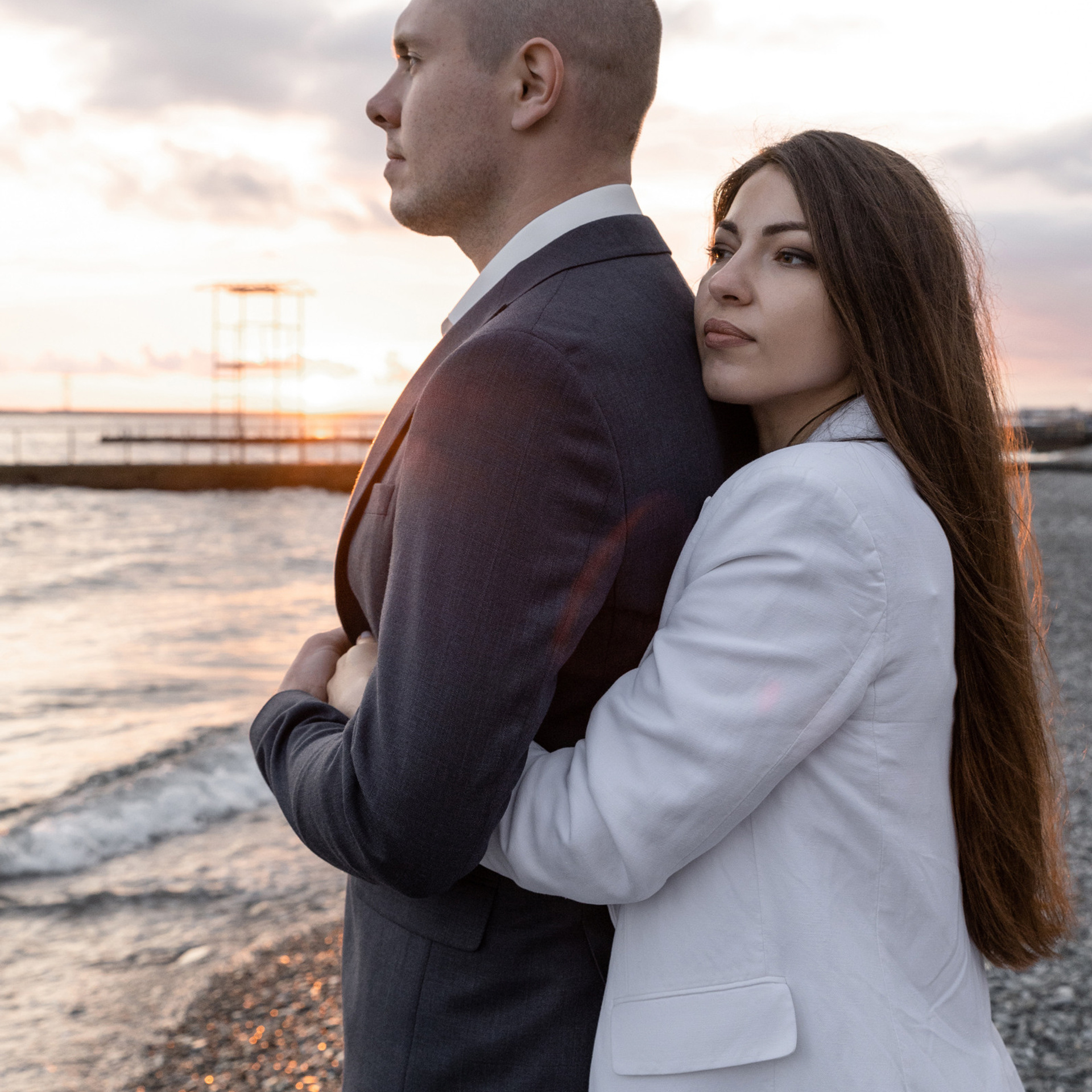 Закат на море. Свадебный фотограф Ростов-на-Дону Сочи