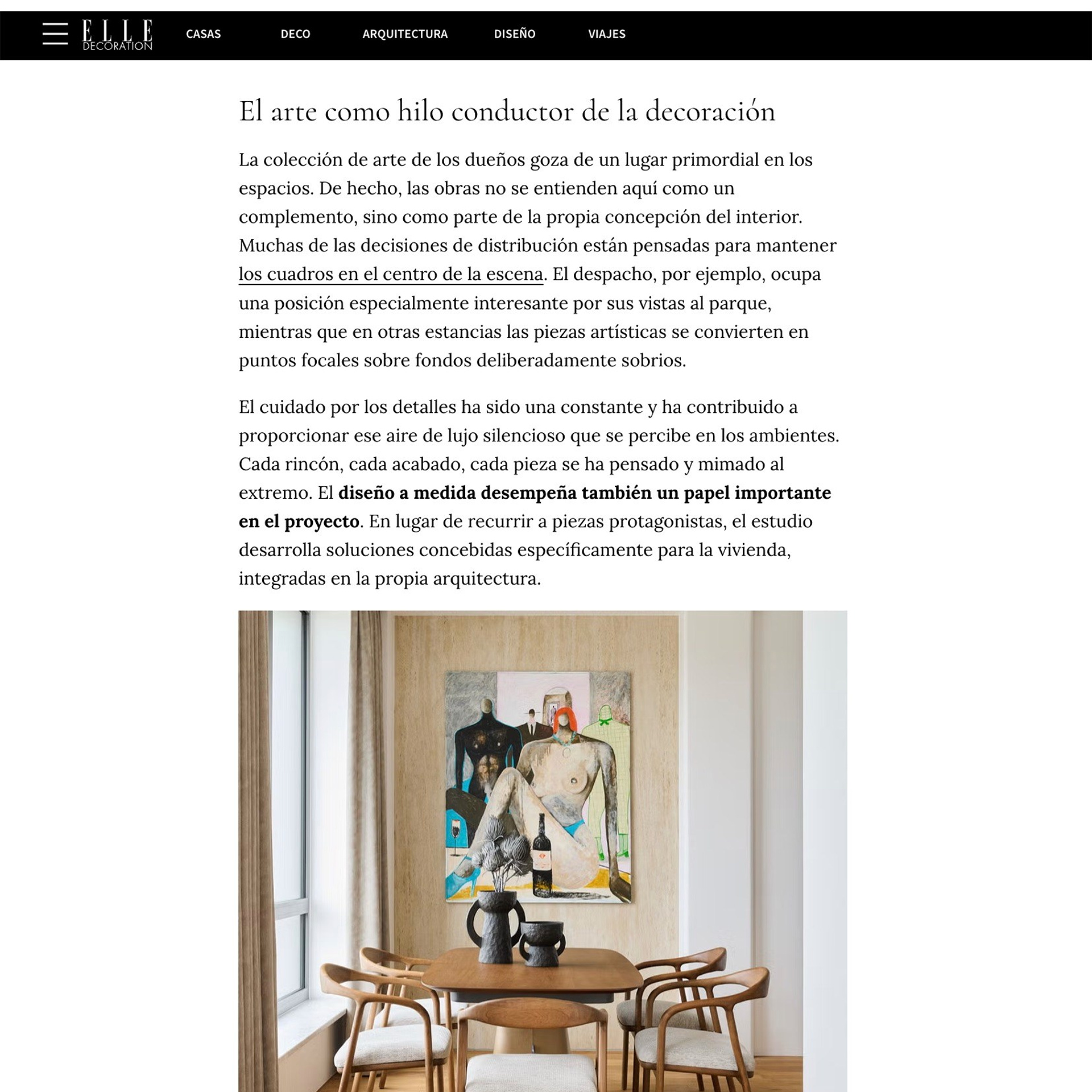 Elle Decoration Spain, interior photography
