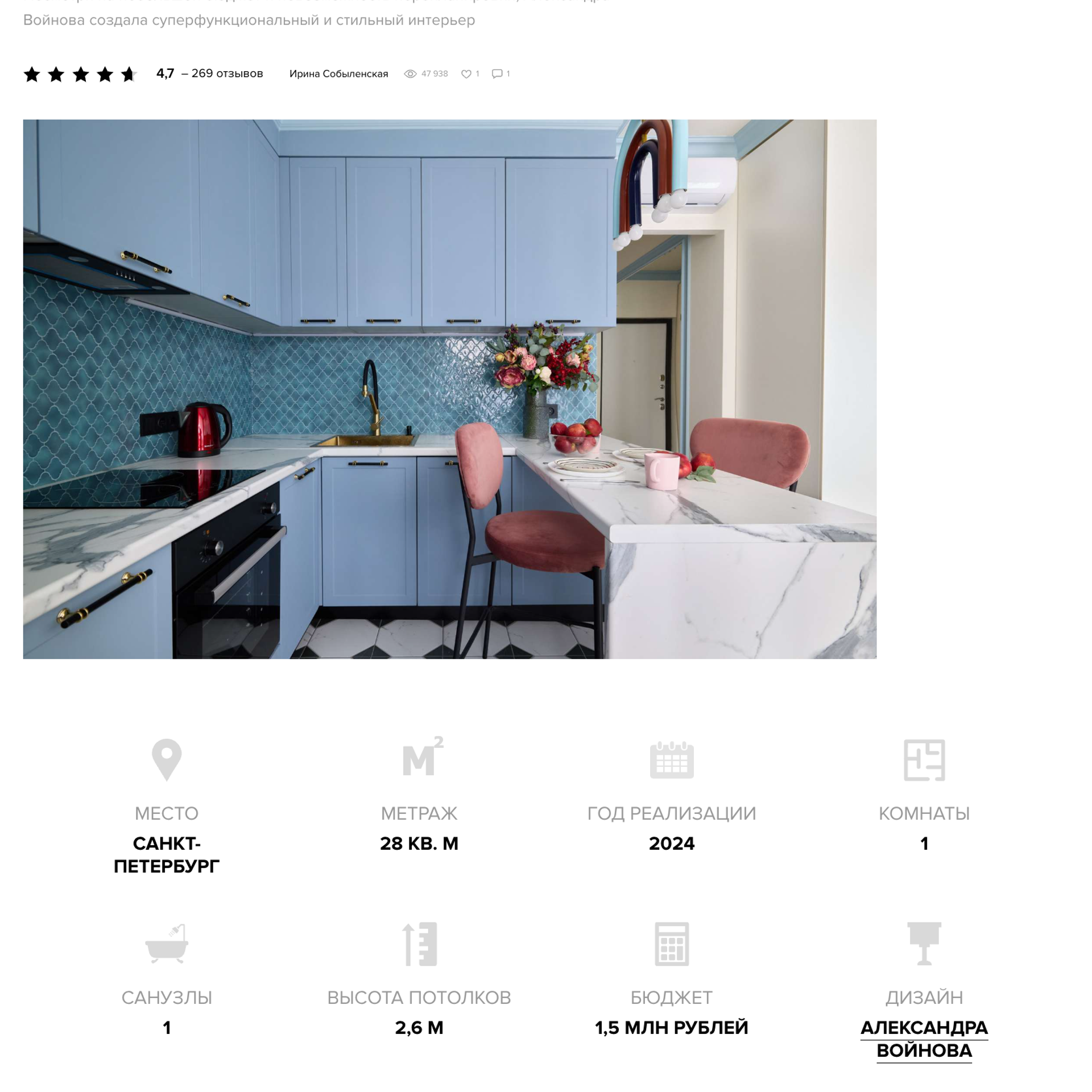 InMyRoom. Интерьерный фотограф и видеограф в Санкт-Петербурге и Москве