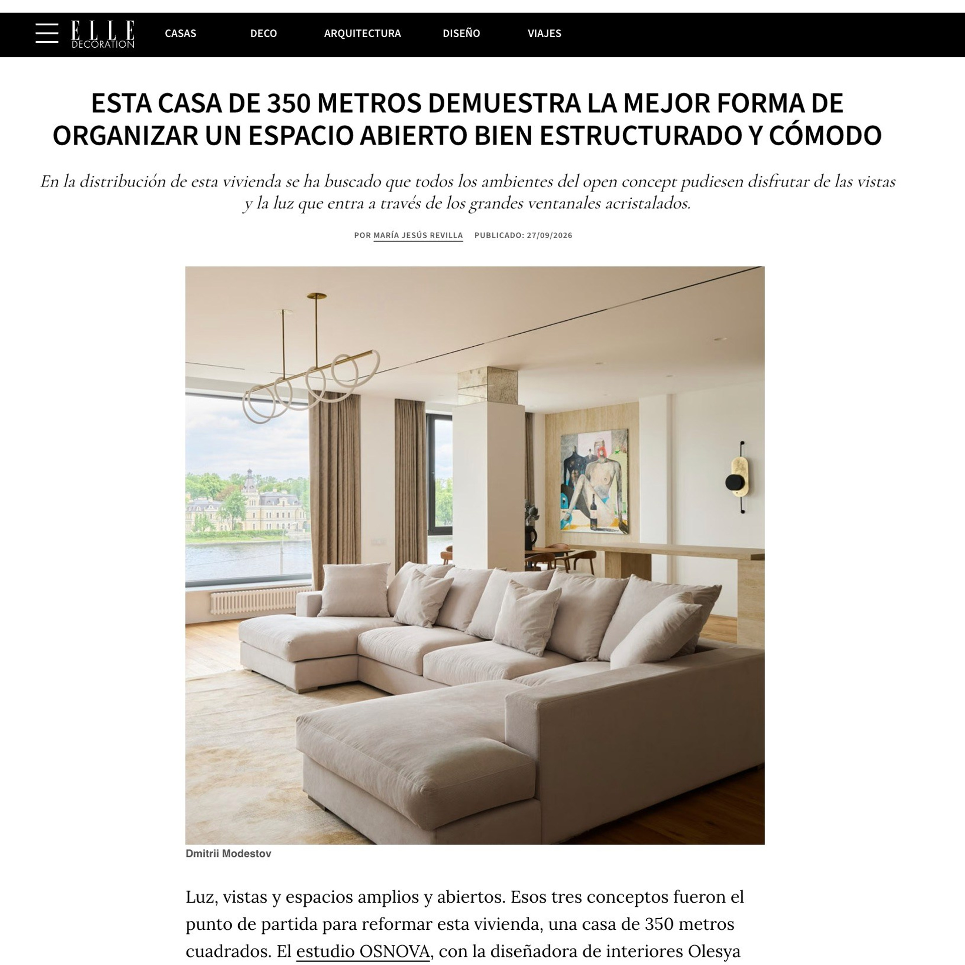 Elle Decoration Spain, interior photographer