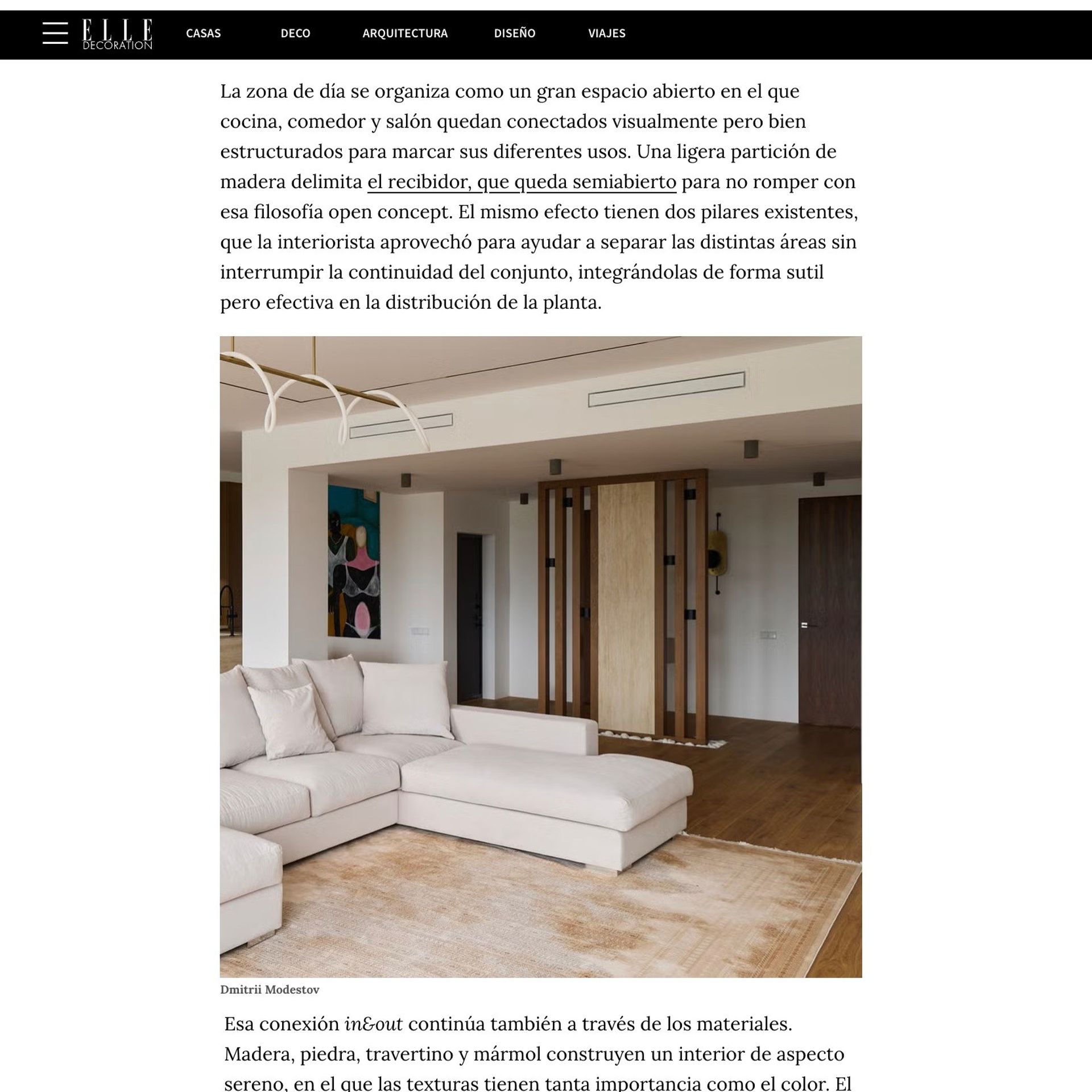 Elle Decoration Spain, interior photographer