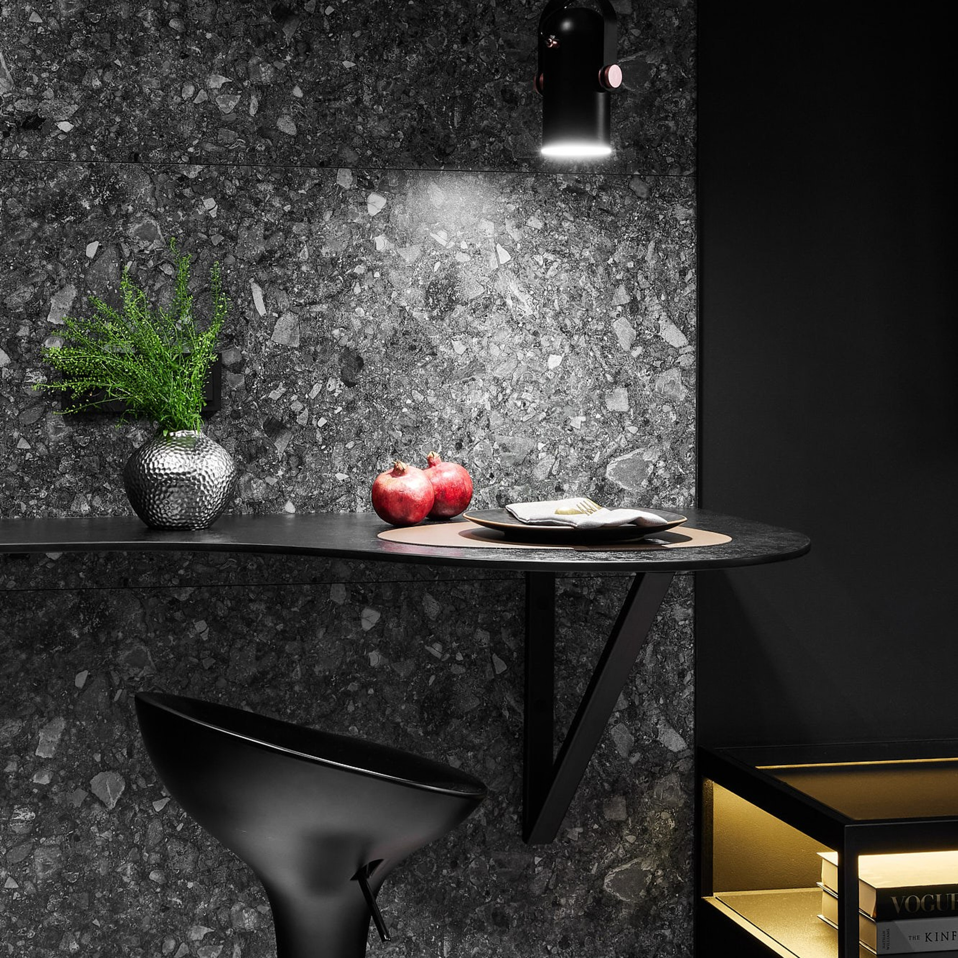 темный интерьер