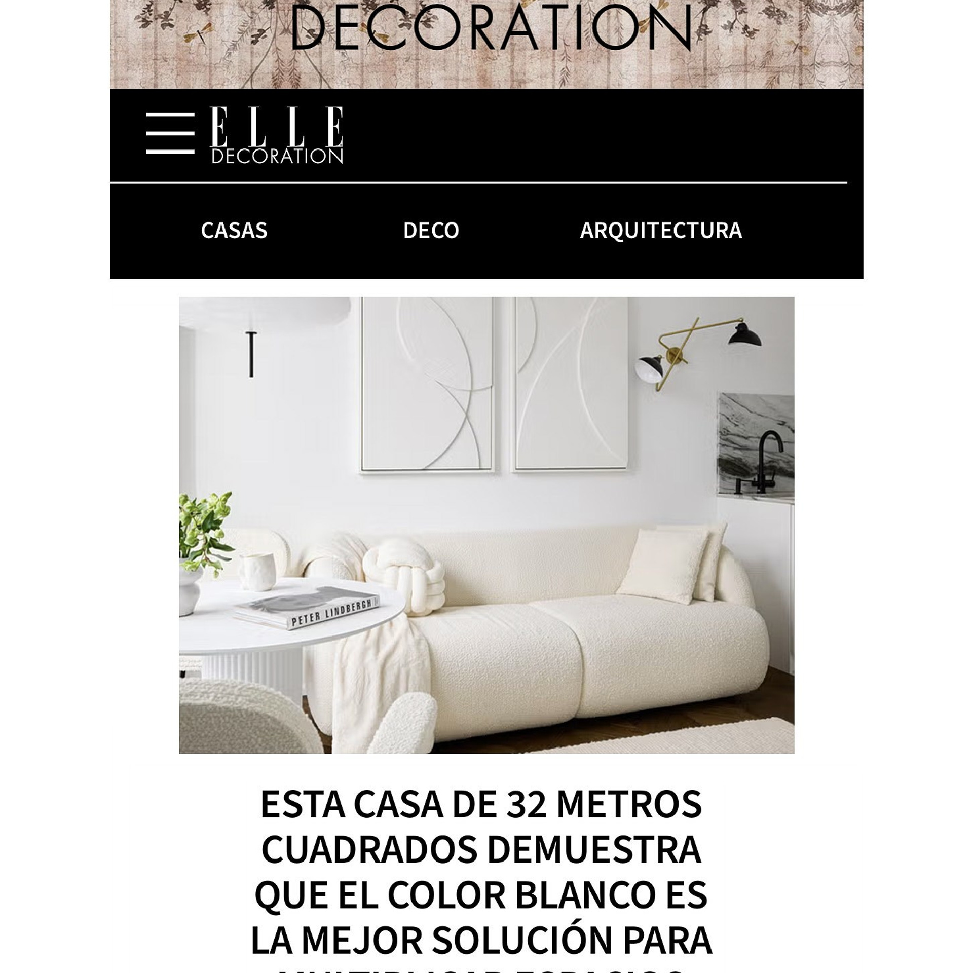 публикация в ELLE Decoration